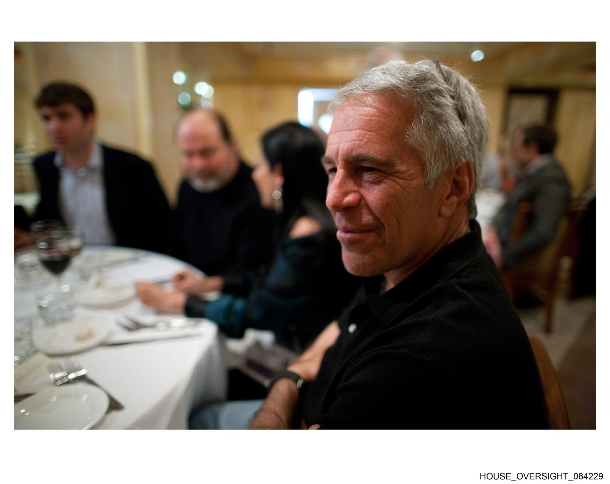 A photo of disgraced billionaire Jeffrey Epstein, who disturbingly featured in a picture with Winnie the Pooh