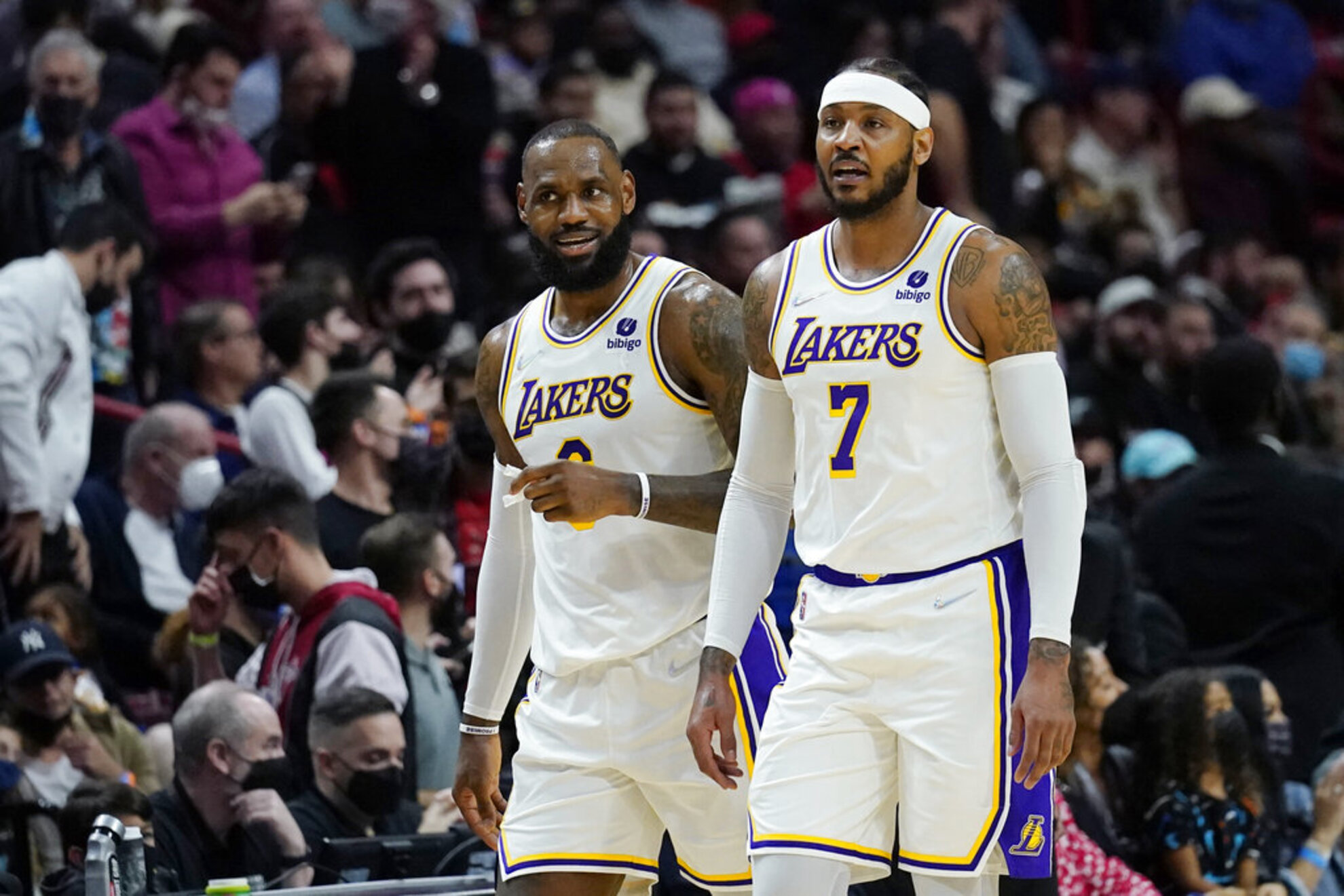 LeBron James and Carmelo Anthony