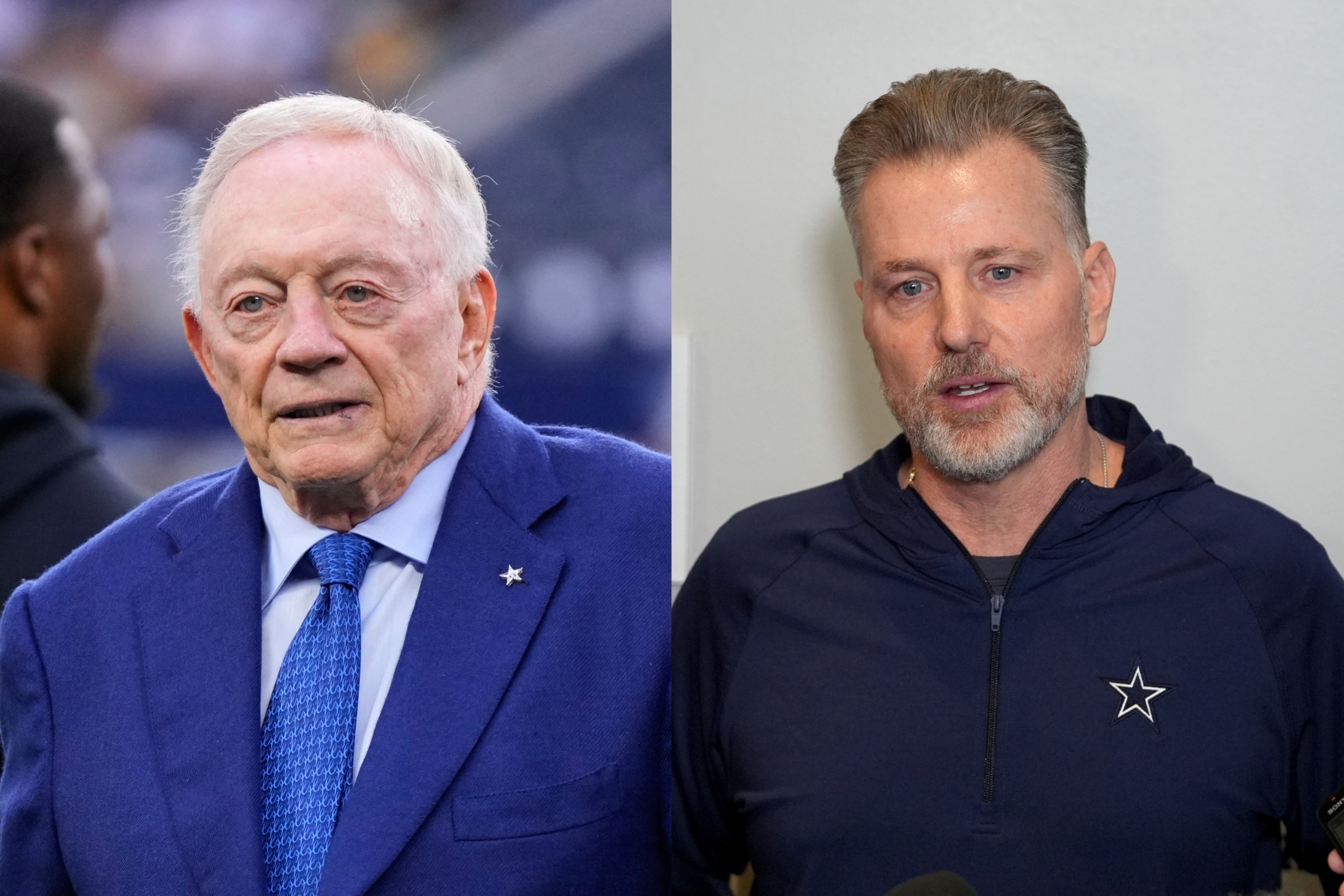 Jerry Jones has a difficult decision ahead with Matt Eberflus.