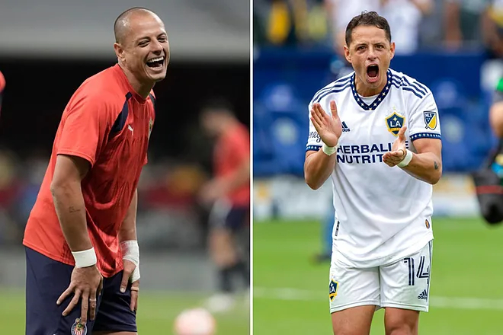 Guadalajaras Javier Hernandez warms up prior to a CONCACAF Champions Cup/