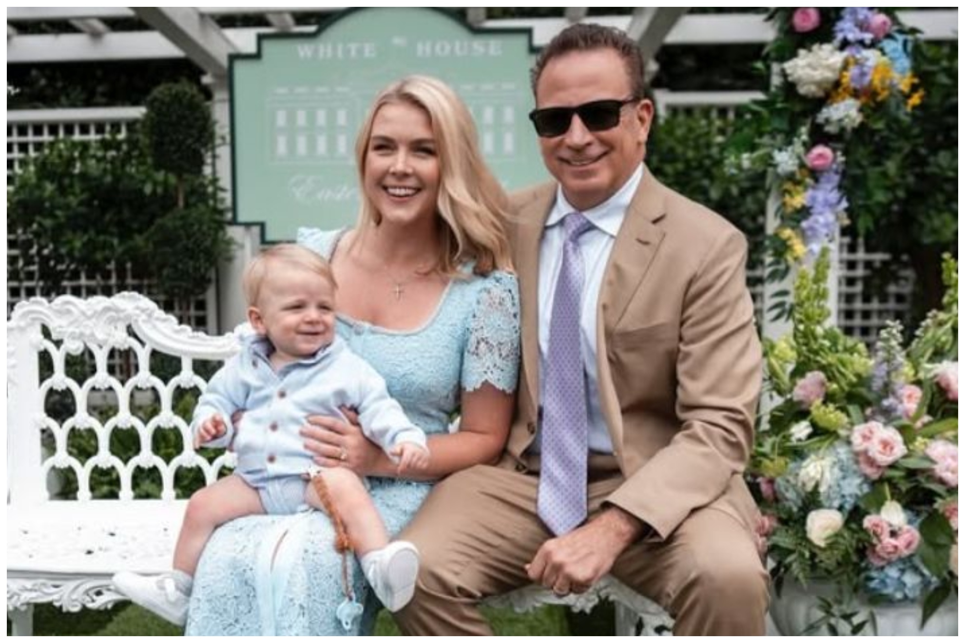 Nicholas Riccio and his wife Karoline Leavitt with their son Nicholas Robert Niko Riccio