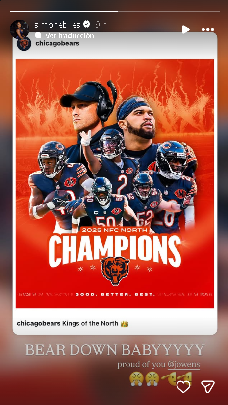 Simone Biles story | Instagram.com/simonebiles