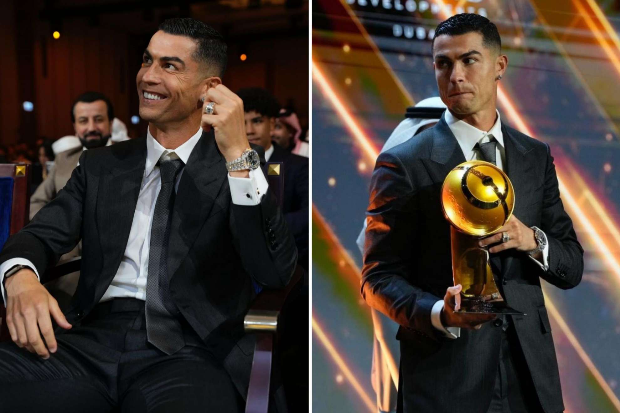 Ronaldo was greeted with both the adoration of fans and the undeniable respect of football legends.