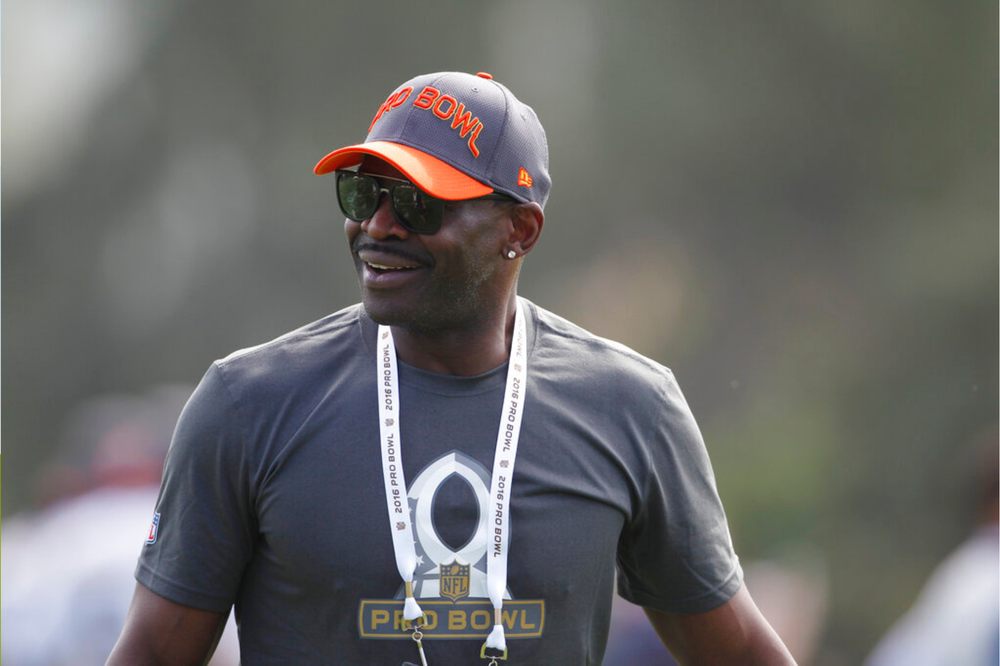 Captain Michael Irving walks the field during the NFL Pro Bowl football practice