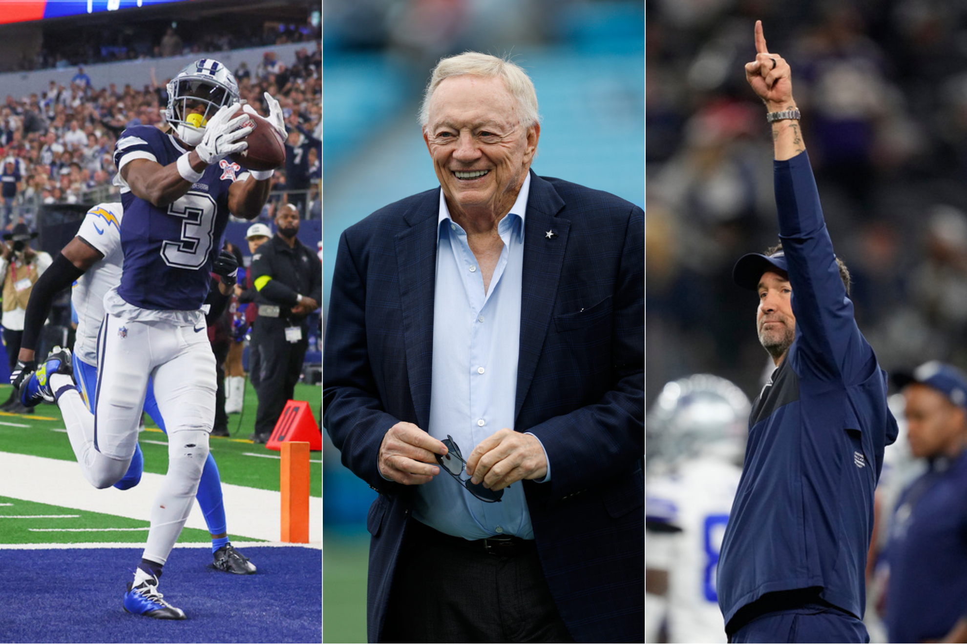 George Pickens, Jerry Jones & Brian Schottenheimer