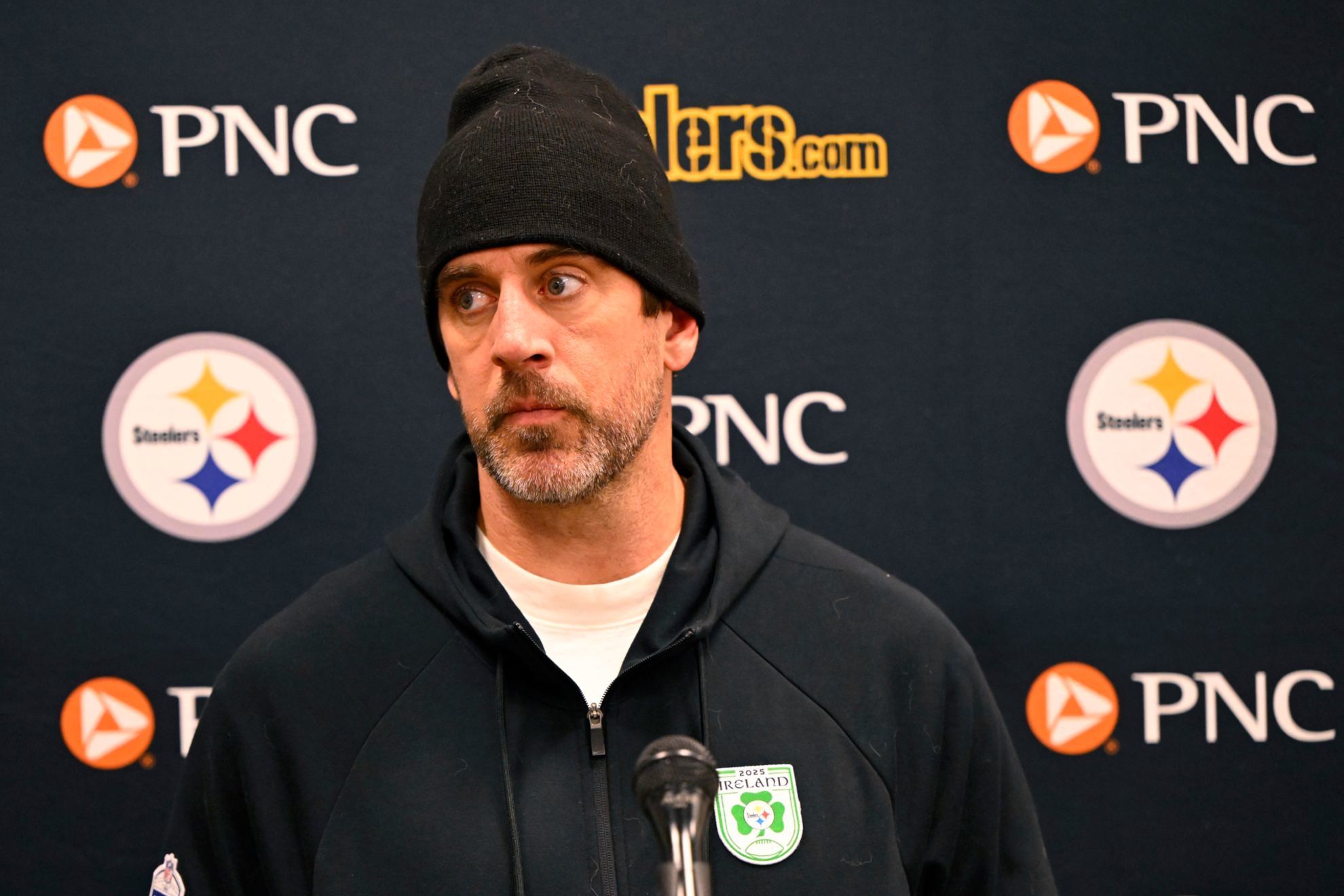 Aaron Rodgers hints his wife will play a key role in a looming retirement decision as Steelers face Ravens.