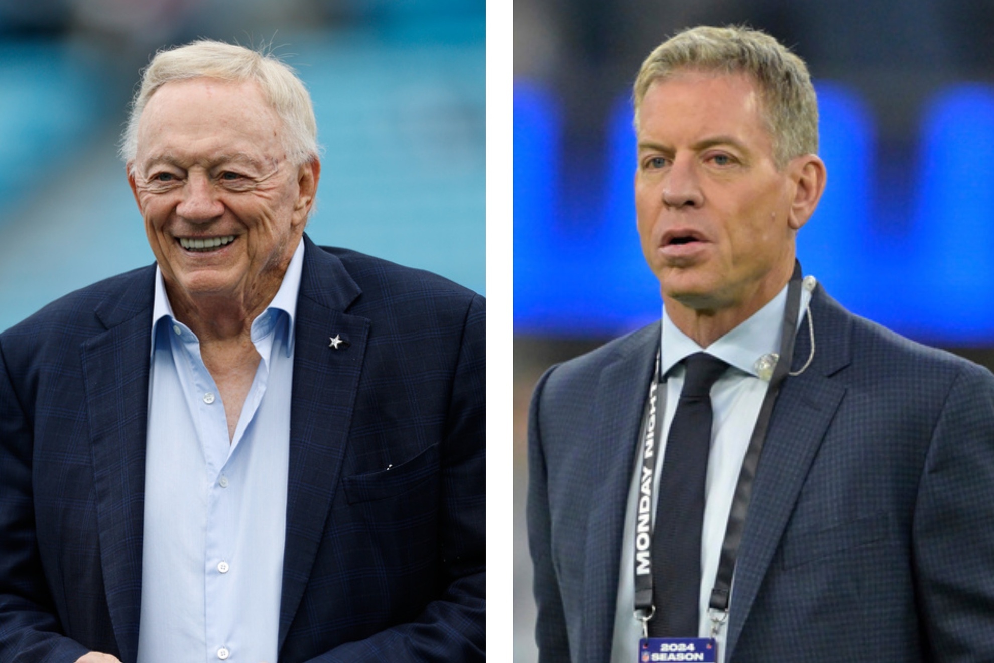 Jerry Jones and Troy Aikman