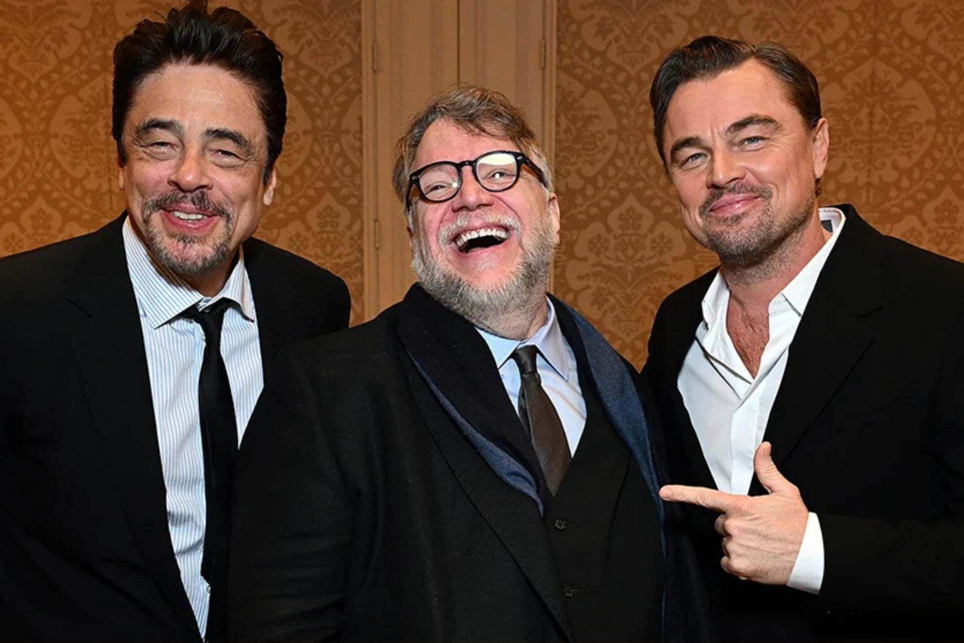 Benicio del Toro, Guillermo del Toro and Leonardo DiCaprio at the AFI Awards 2025