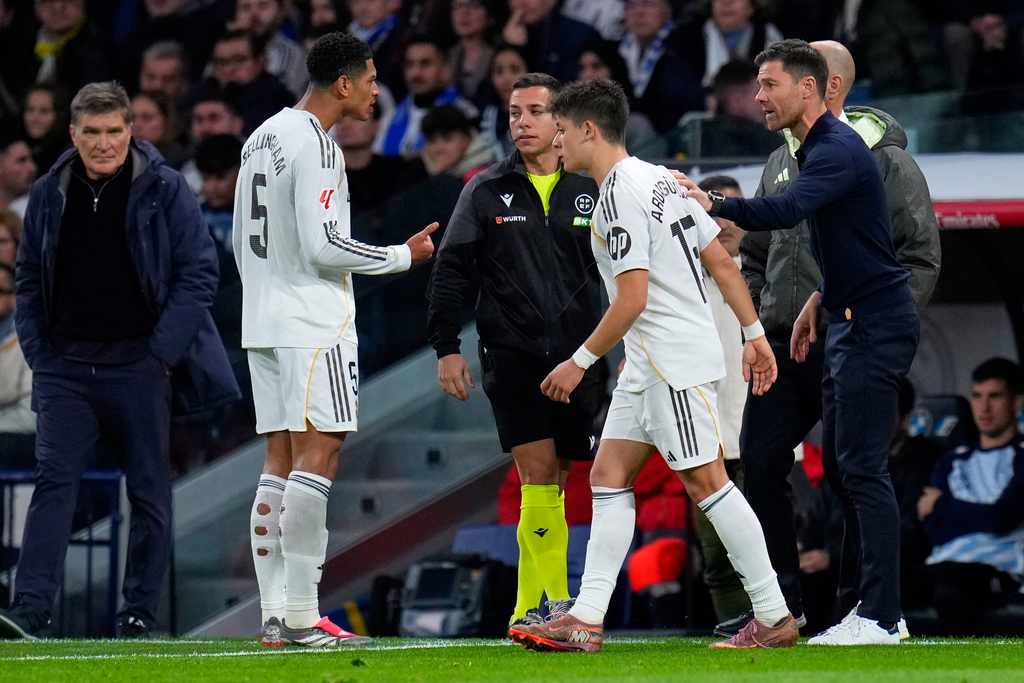 Bellingham, Arda Guler and Xabi Alonso.