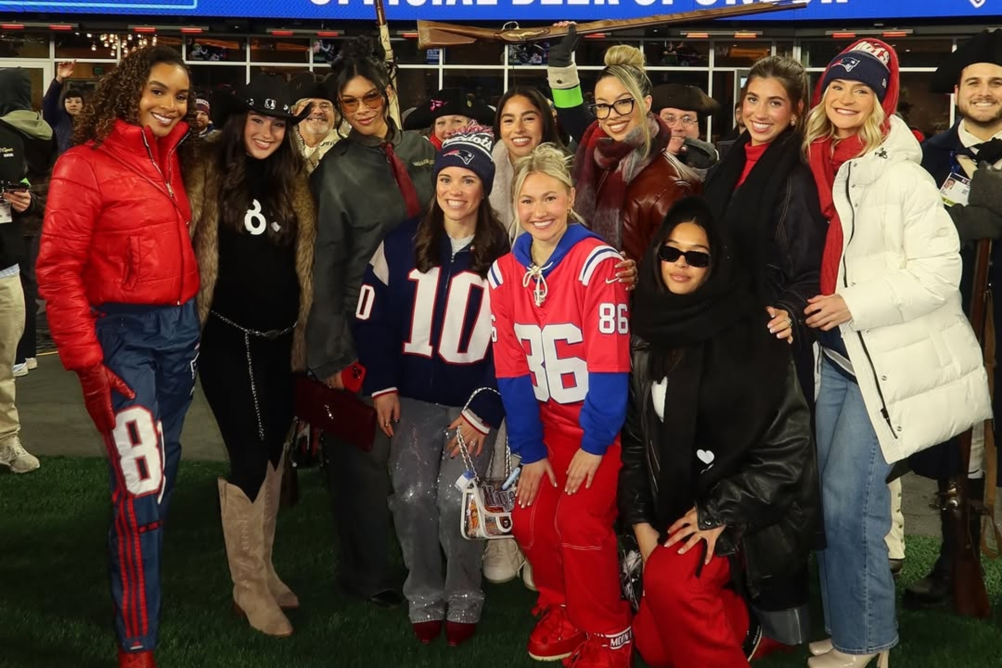 Patriots WAGs turn pregame sideline into viral TikTok moment