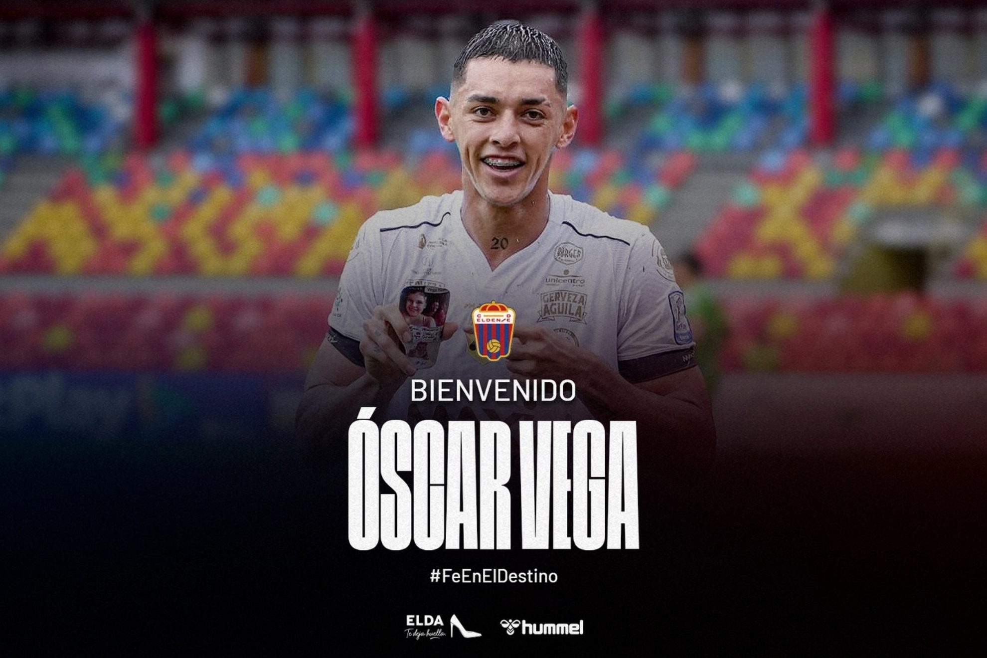 La imagen con la que el Eldense ha anunciado el fichaje de �scar Vega.