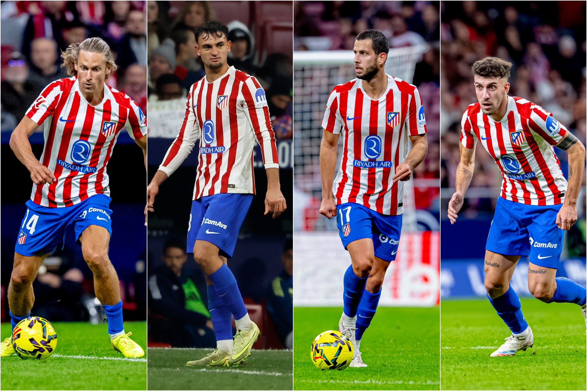 Llorente, Pubill, Hancko y Ruggeri.