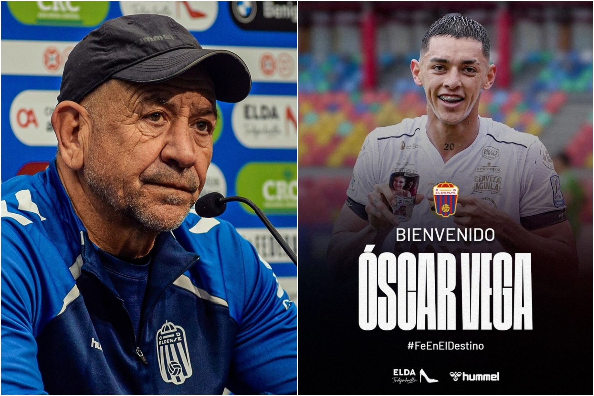 Un montaje con una imagen de Claudio Barrag�n y otra de �scar Vega.