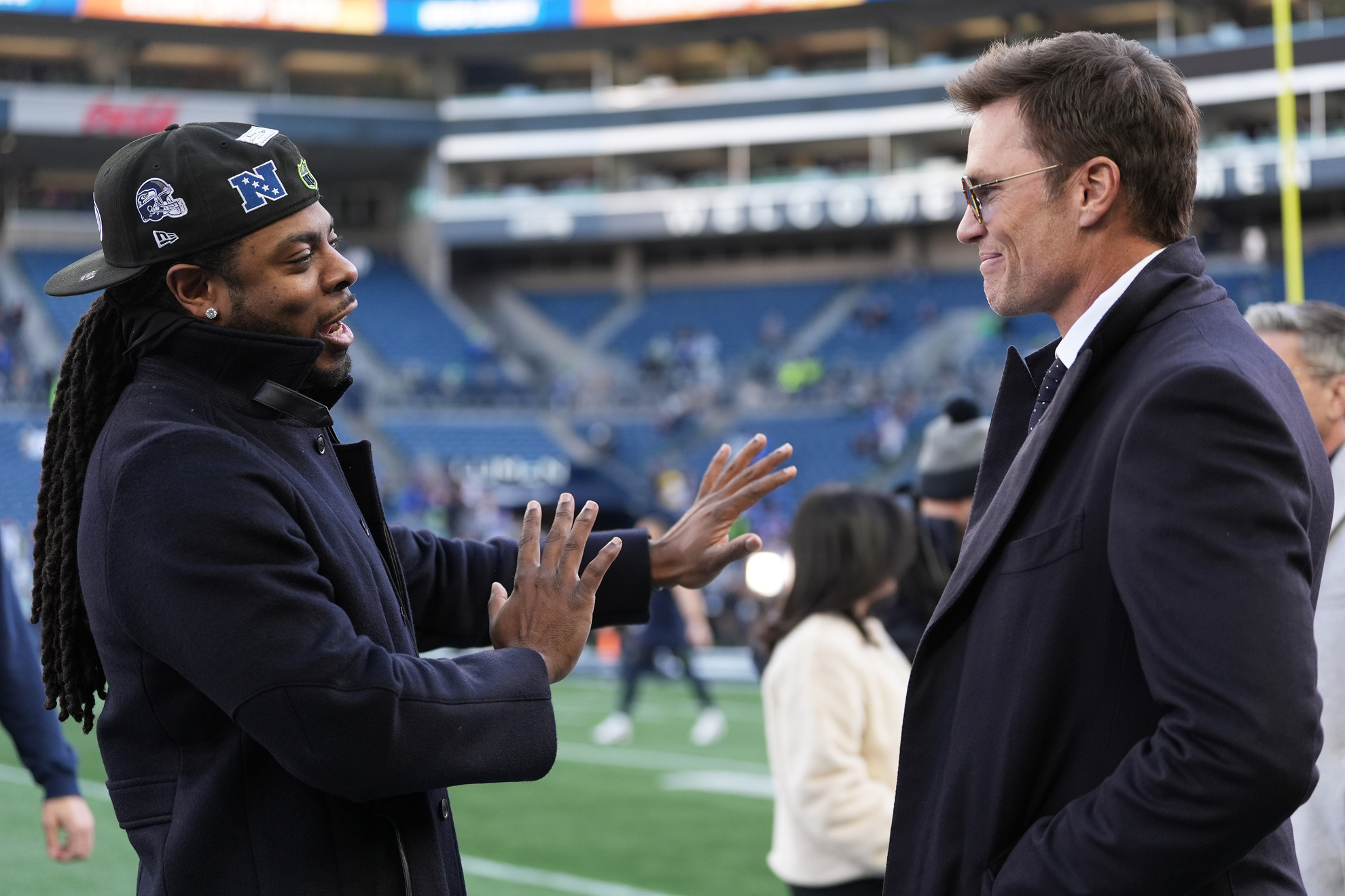 Richard Sherman and Tom Brady