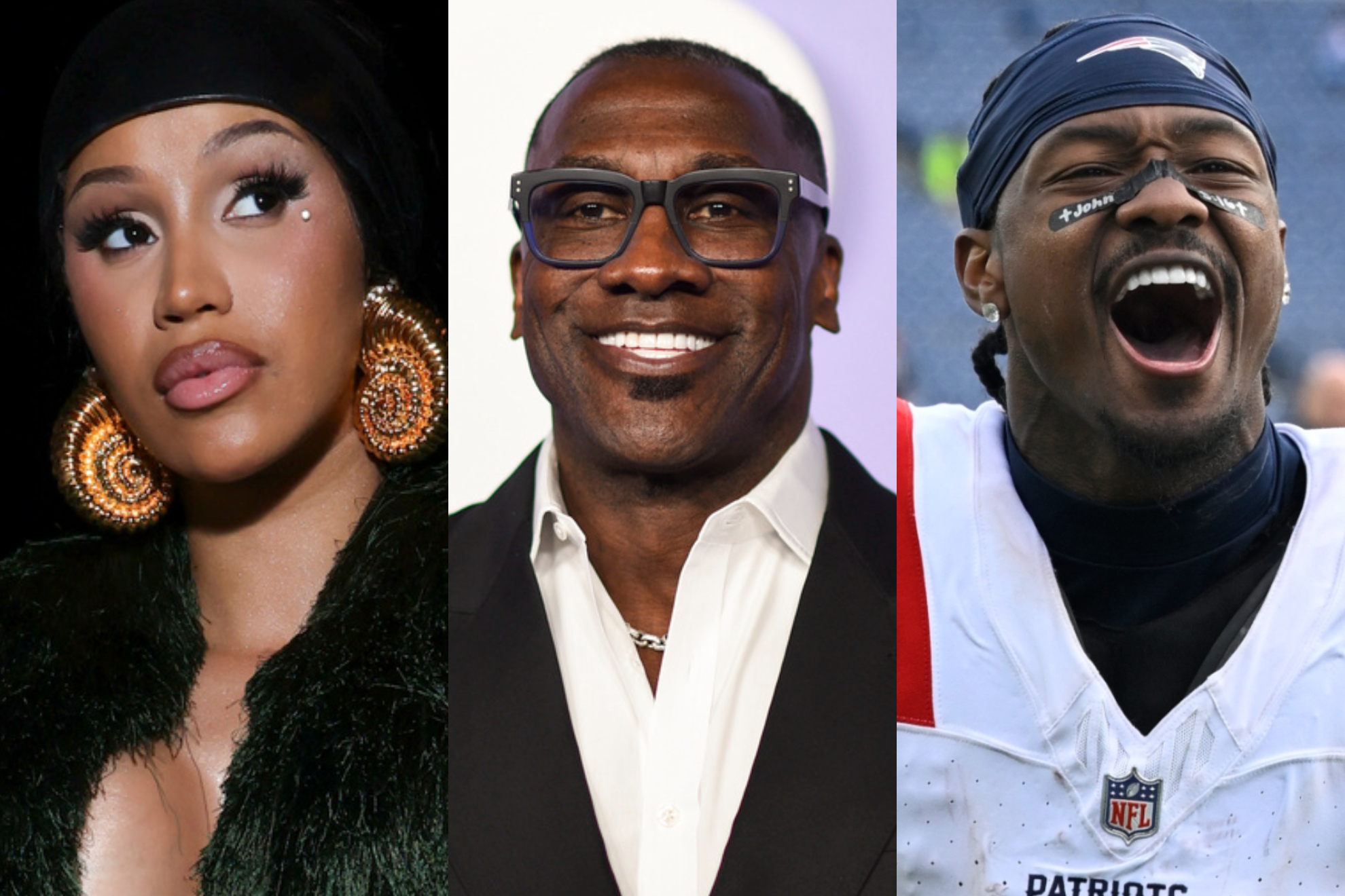 Shannon Sharpe commented on the presence of Stefon Diggs girlfriend, Cardi B, at the Patriots AFC win