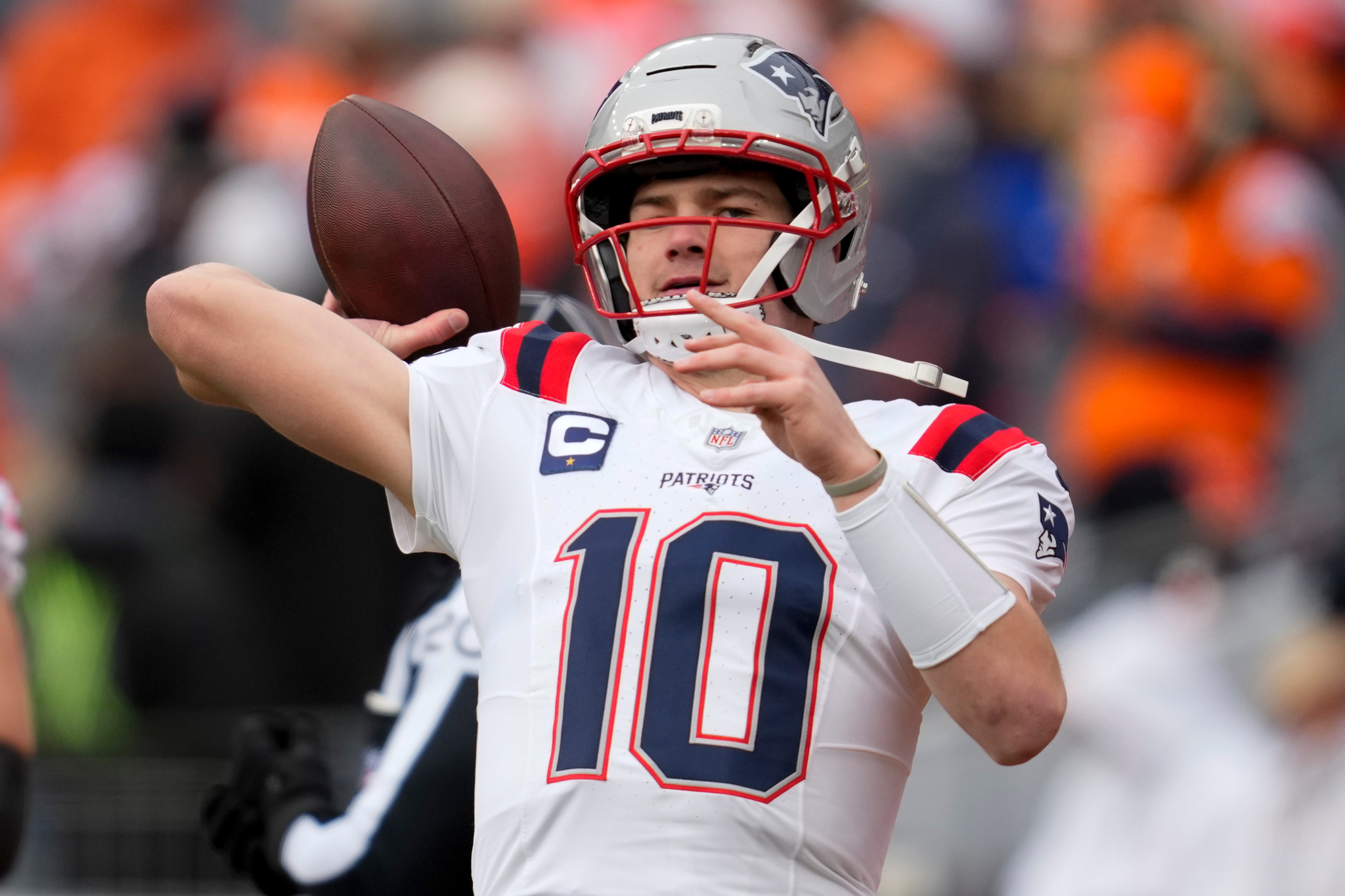 New England Patriots quarterback Drake Maye helped the Patriots to Super Bowl LX