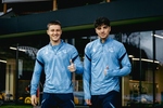 Sergio Gómez, Turrientes y Jon Martín, en el grupo de apoyo a los mundialistas