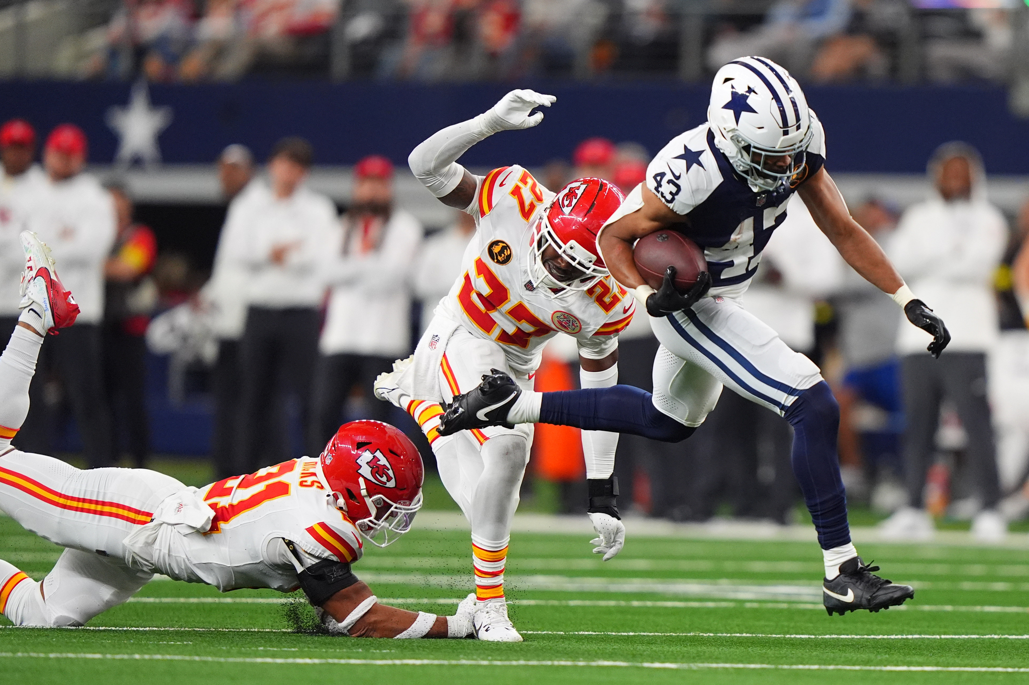 The Kansas City Chiefs and Dallas Cowboys have work to do in free agency ahead of the 2026 NFL season.