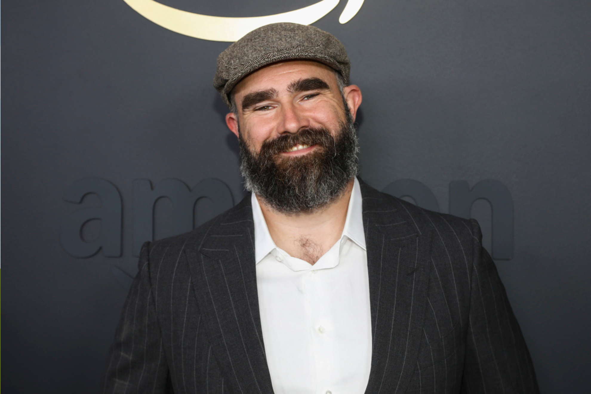 Jason Kelce attends the Amazon Upfront at the Beacon Theatre
