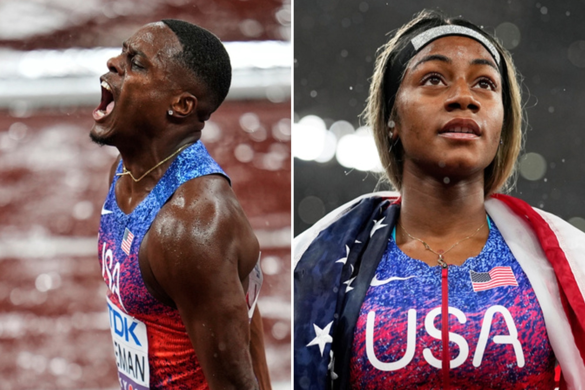 Christian Coleman and ShaCarri Richardson