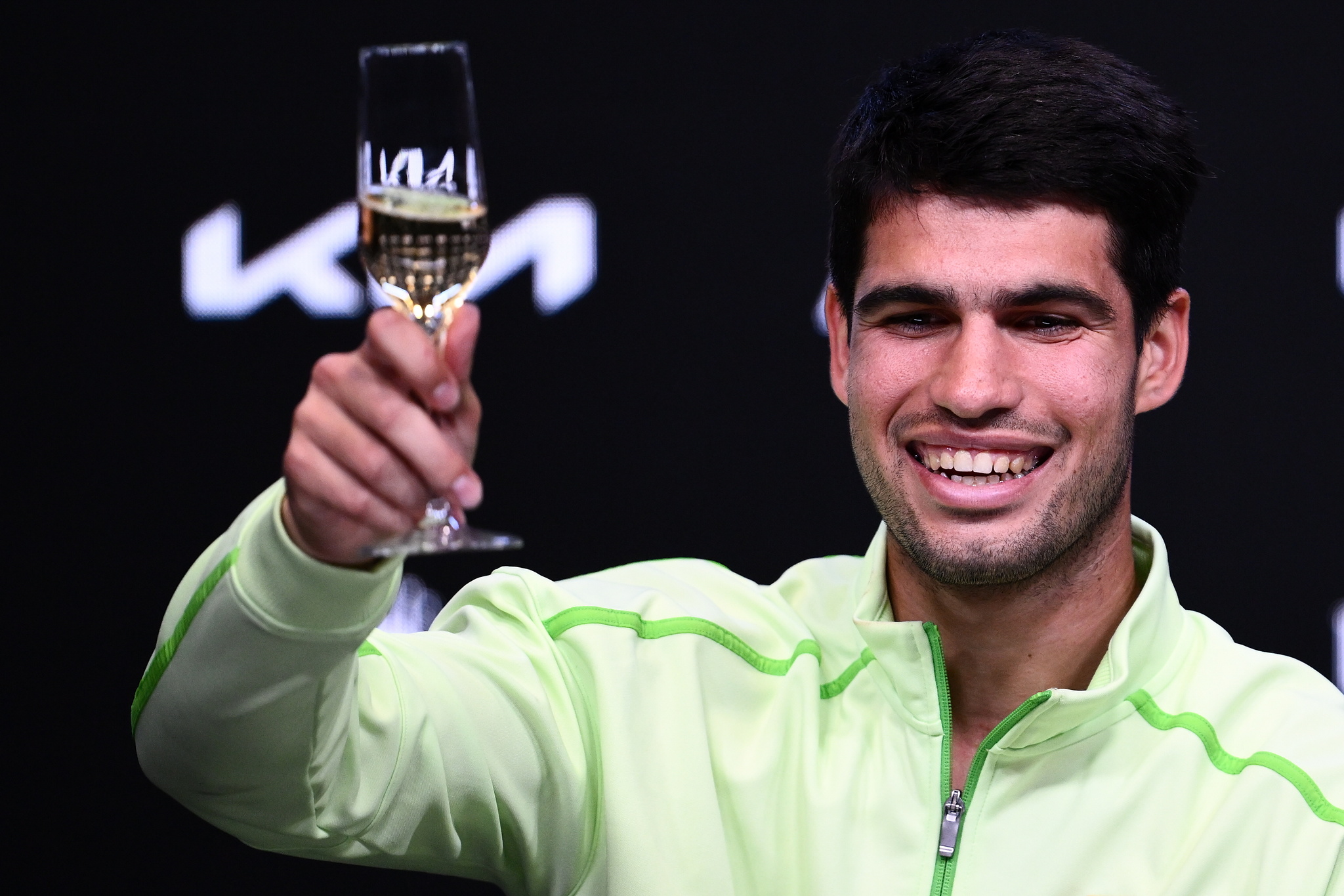 Carlos Alcaraz after winning the 2026 Australian Open