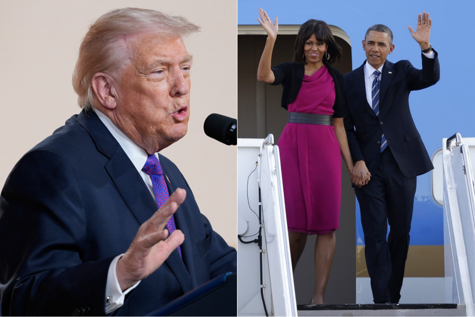 Donald trump & The Obamas