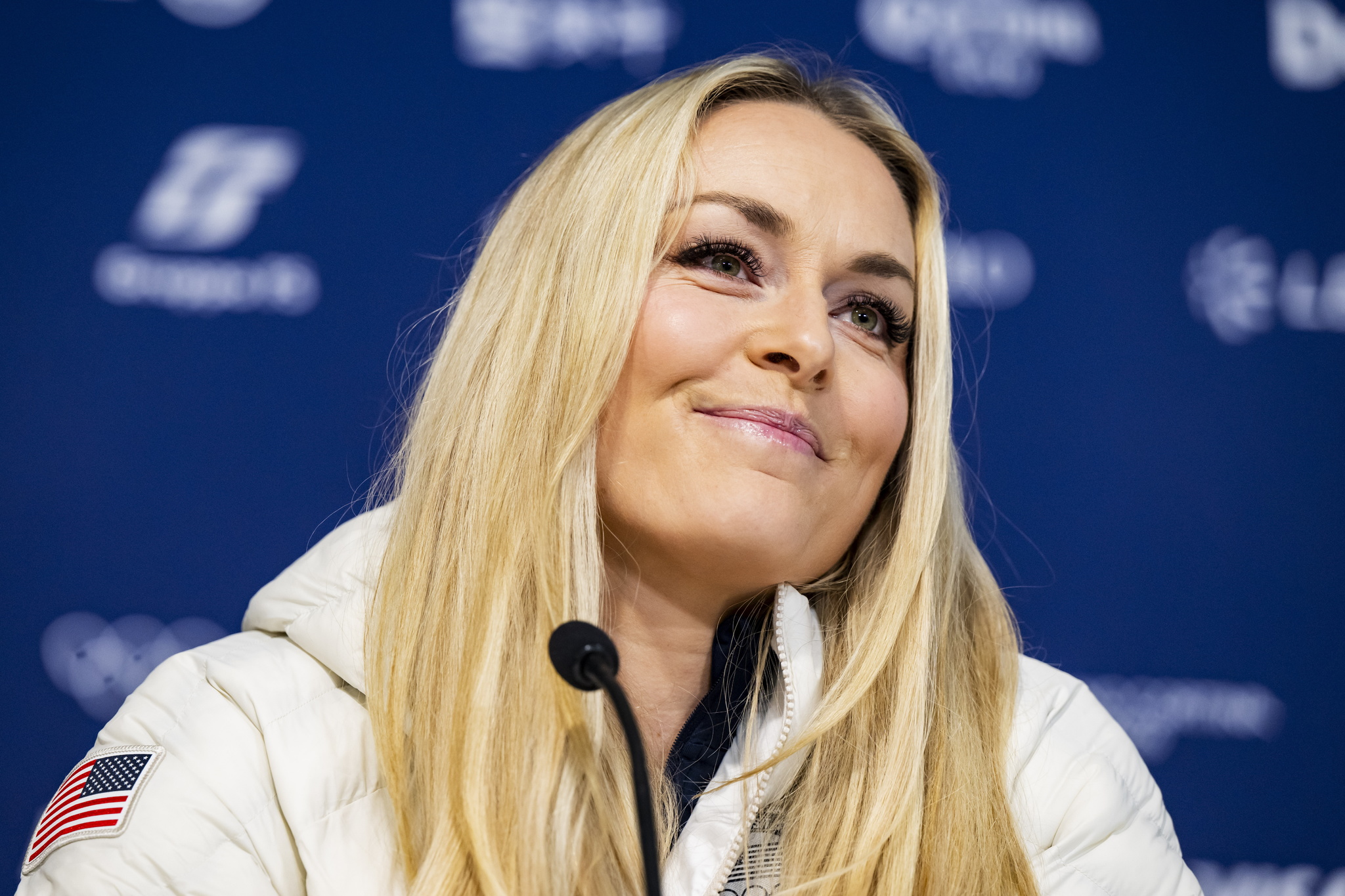 La esquiadora estadounidense Lindsey Vonn durante una rueda de prensa con motivo de los Juegos de Invierno Milano Cortina 2026.