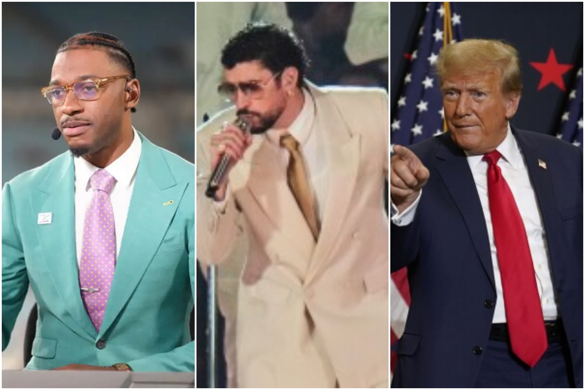 Robert Griffin III, Bad Bunny and Donald Trump