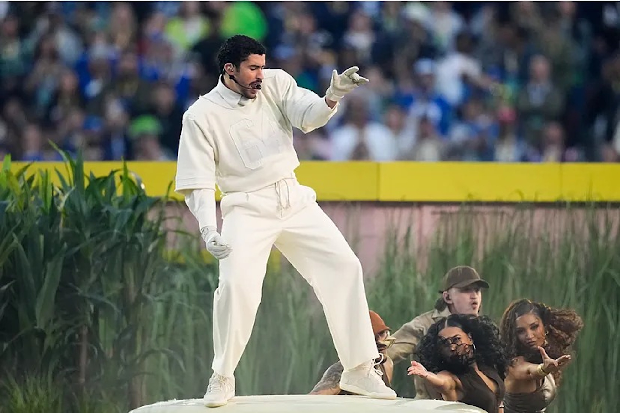 The expensive gold watch Bad Bunny chose to wear at the Super Bowl catches the eye