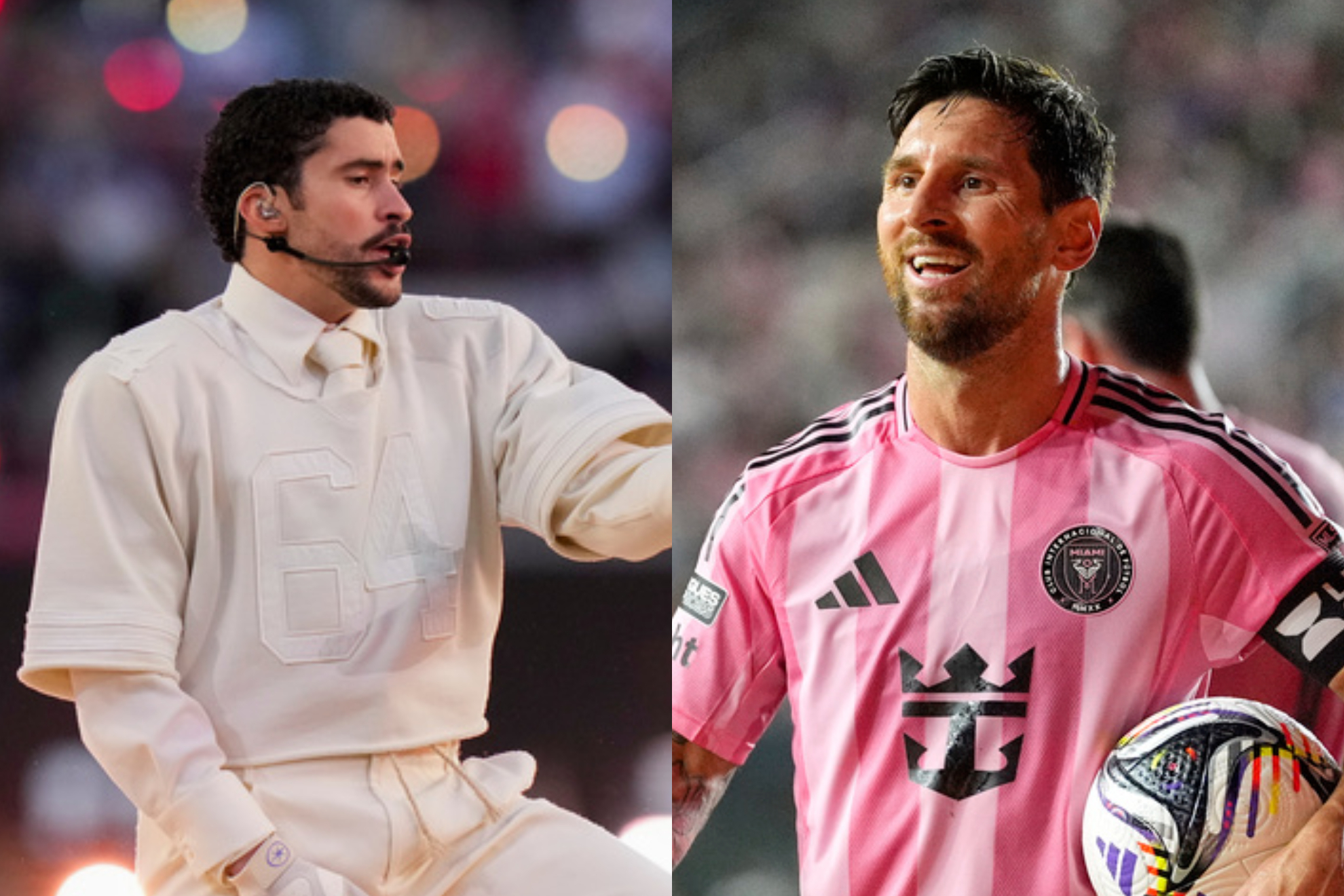 Bad Bunny not only conquered the Super Bowl; he also sets the pace for Lionel Messis training