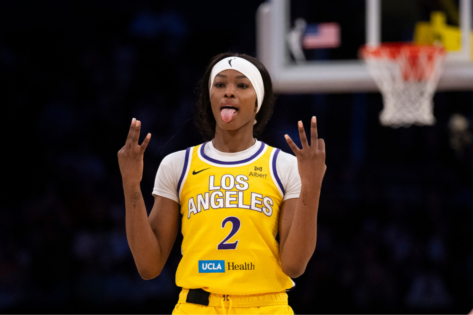 Los Angeles Sparks forward Rickea Jackson