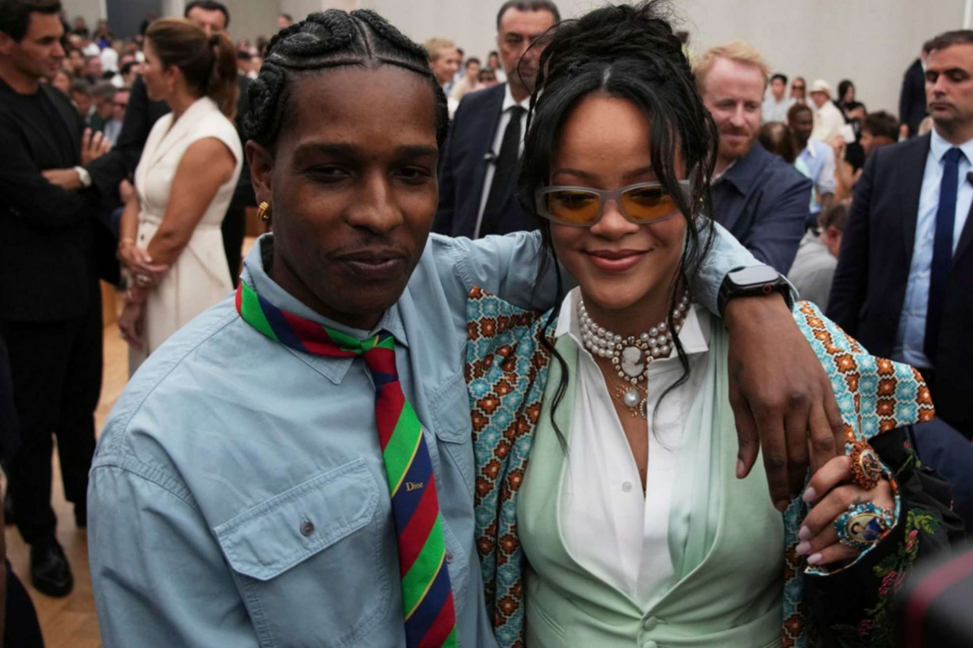 Rihanna was seen wearing a ring that reignited marriage speculation with A$AP Rocky