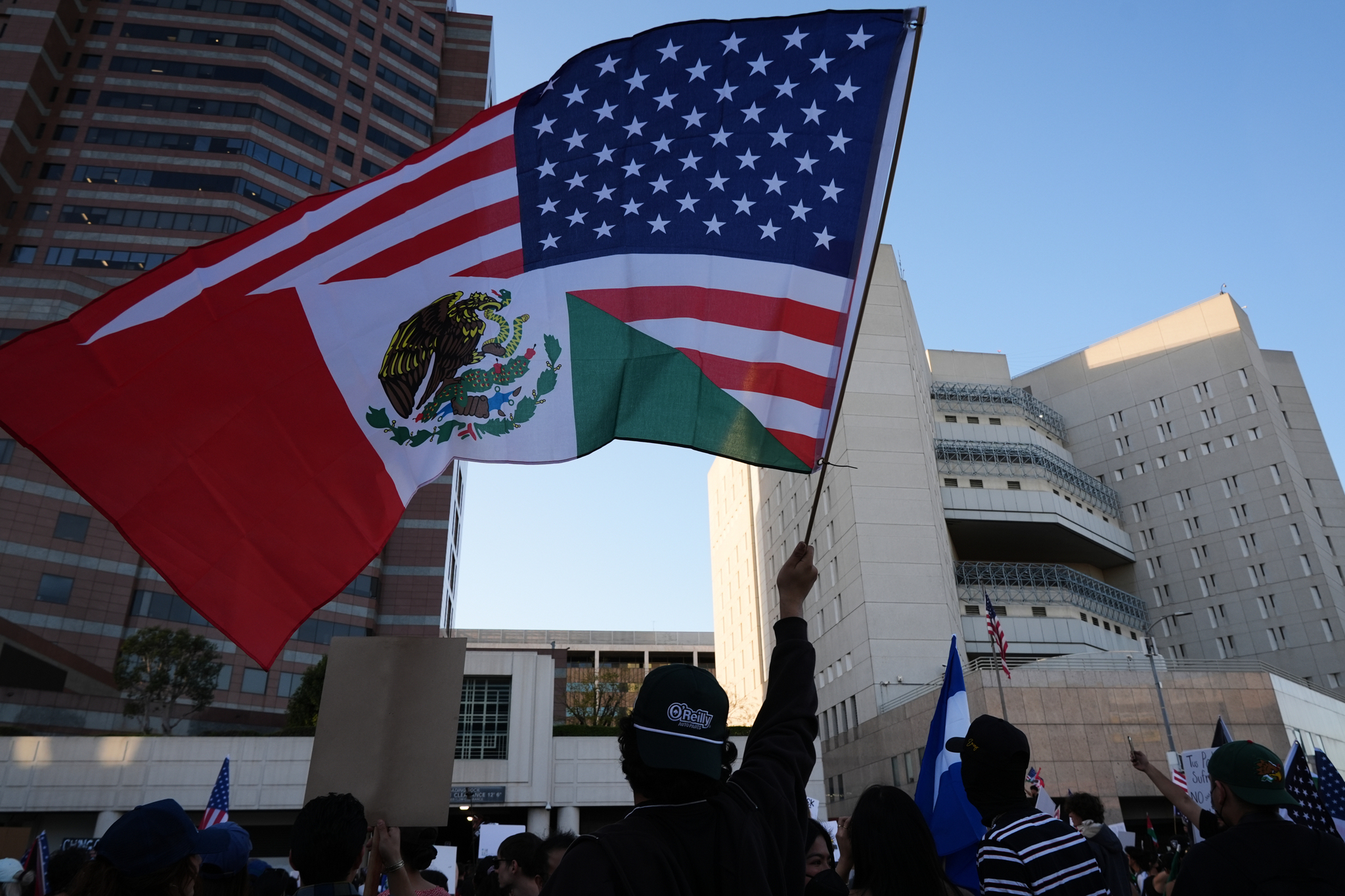 Pro-immigration protests in California.