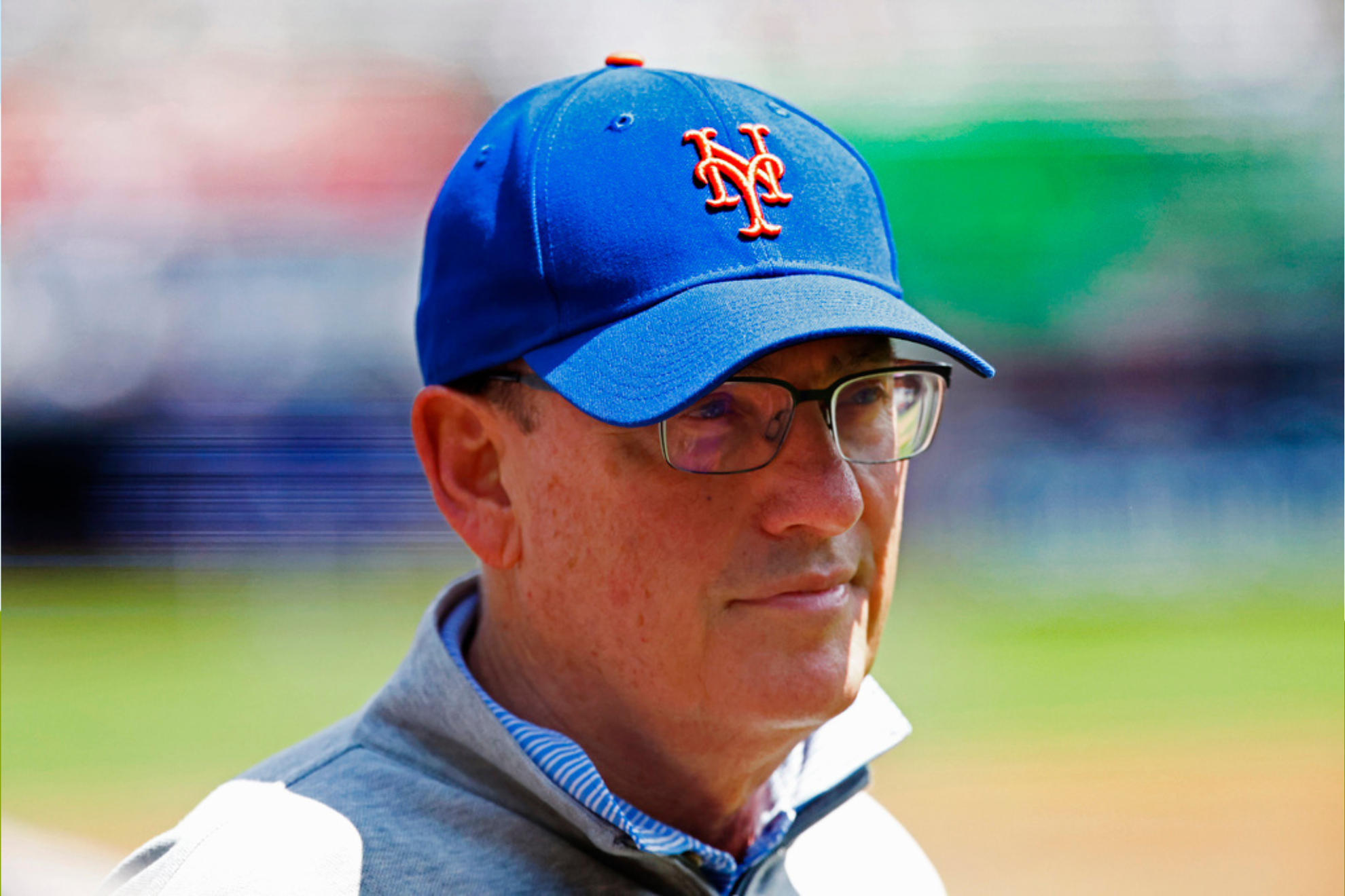 New York Mets owner Steve Cohen attends the baseball game