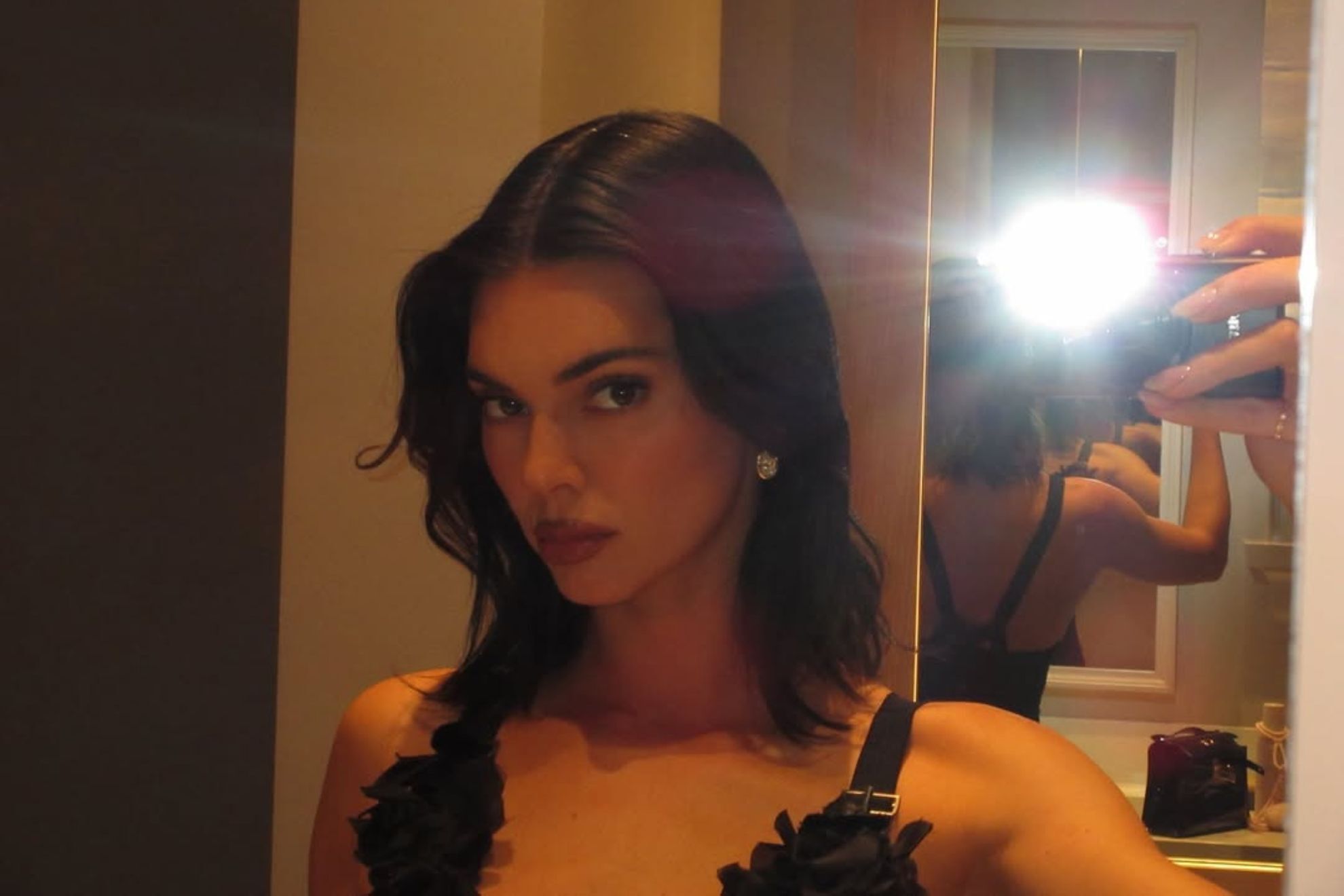 Kendall Jenner poses in a black bikini and leaves her fans speechless with a bold photoshoot