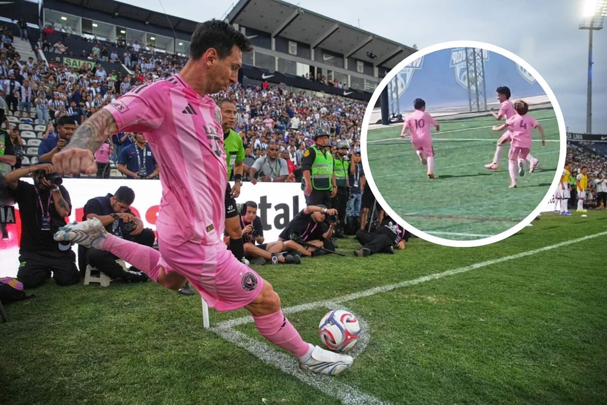 Leo Messis reaction to his son Mateos great goal with the Inter Miami Academy goes viral