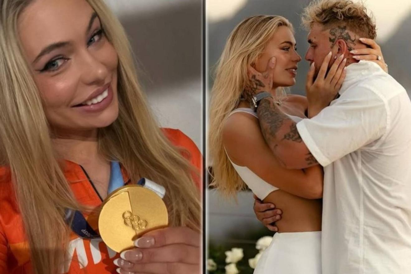 Jutta Leerdam and Jake Paul.