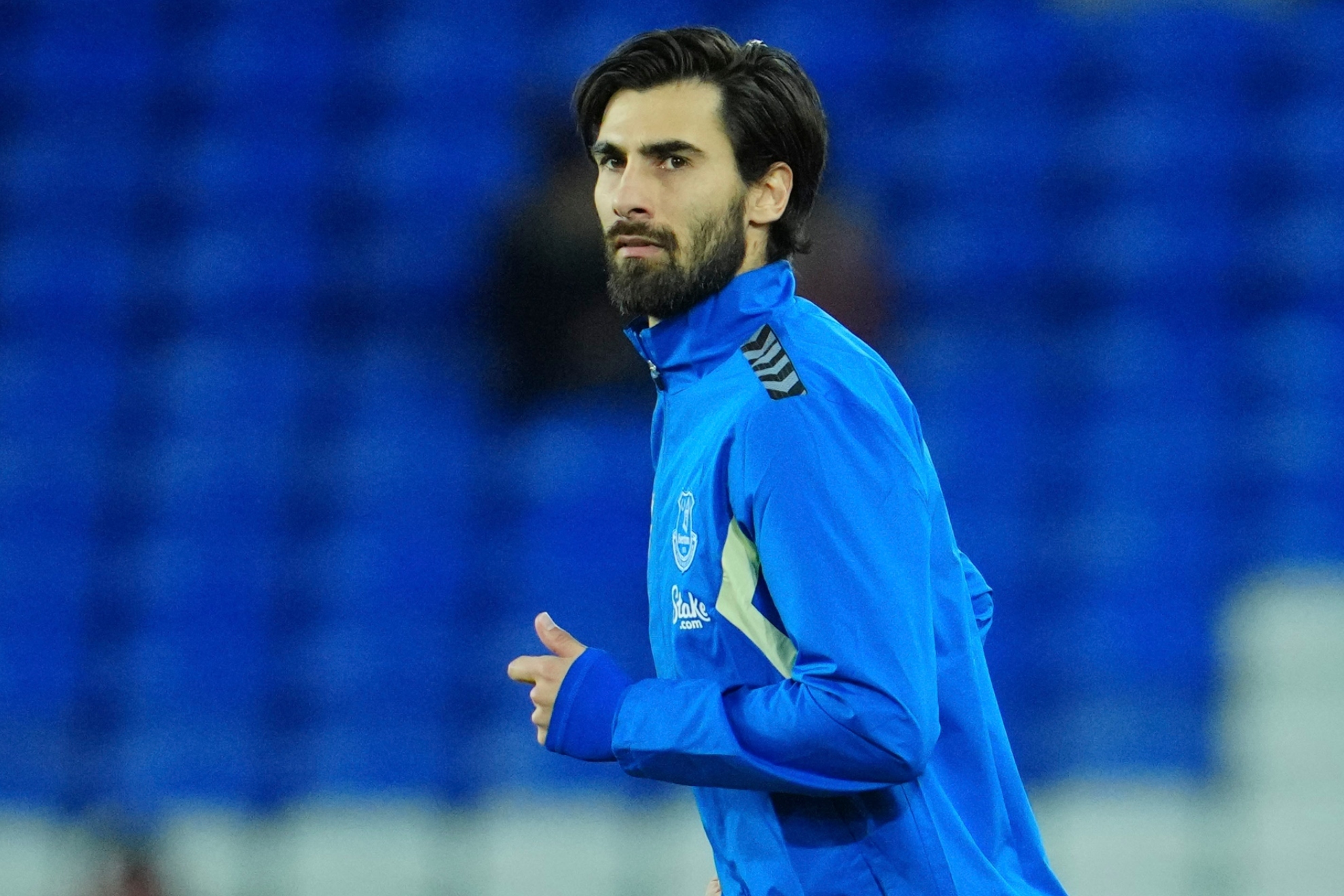 Andr� Gomes, during his time at Everton in the Premier League.