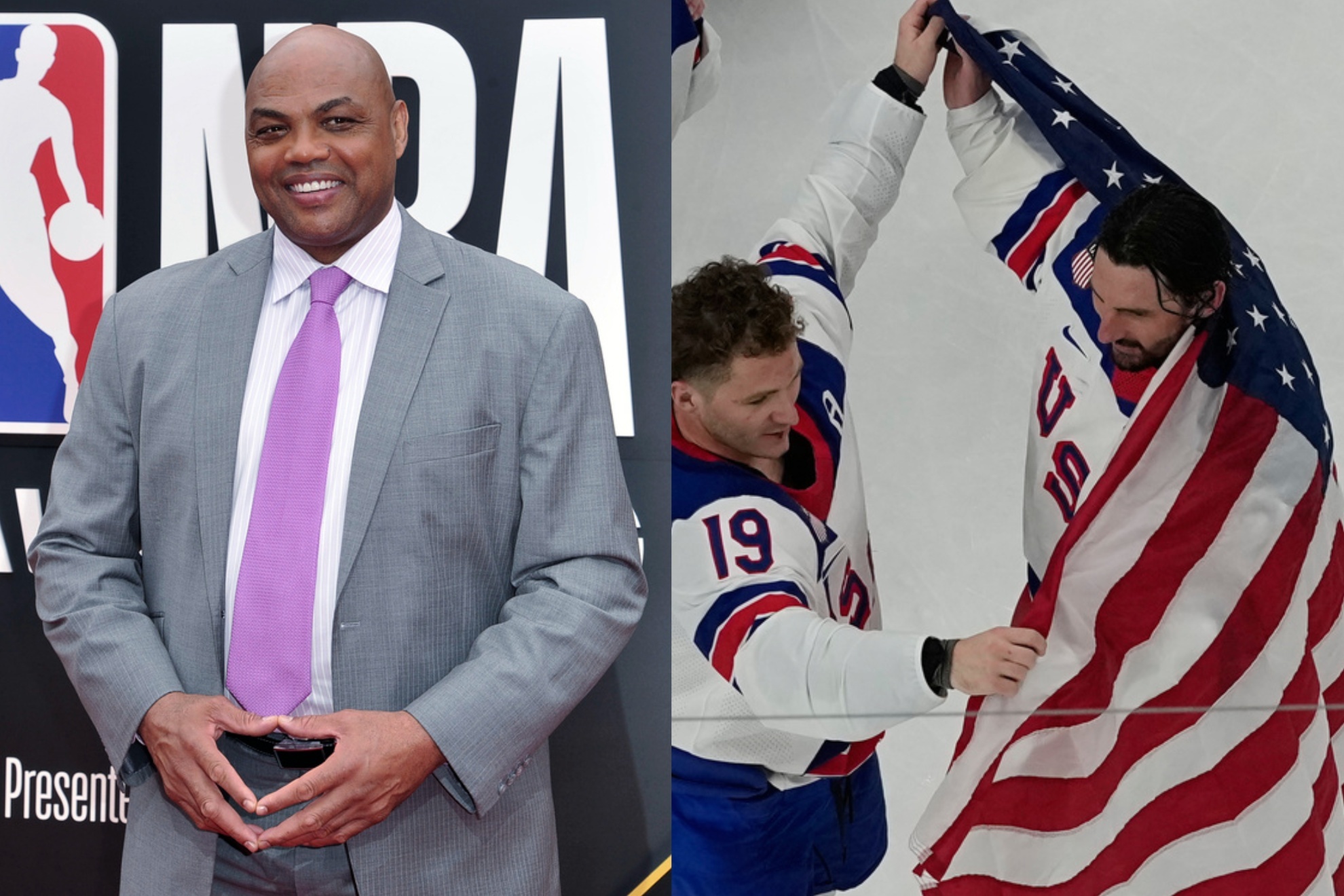 Charles Barkley was ecstatic about Team USAs Olympic gold medal in ice hockey.