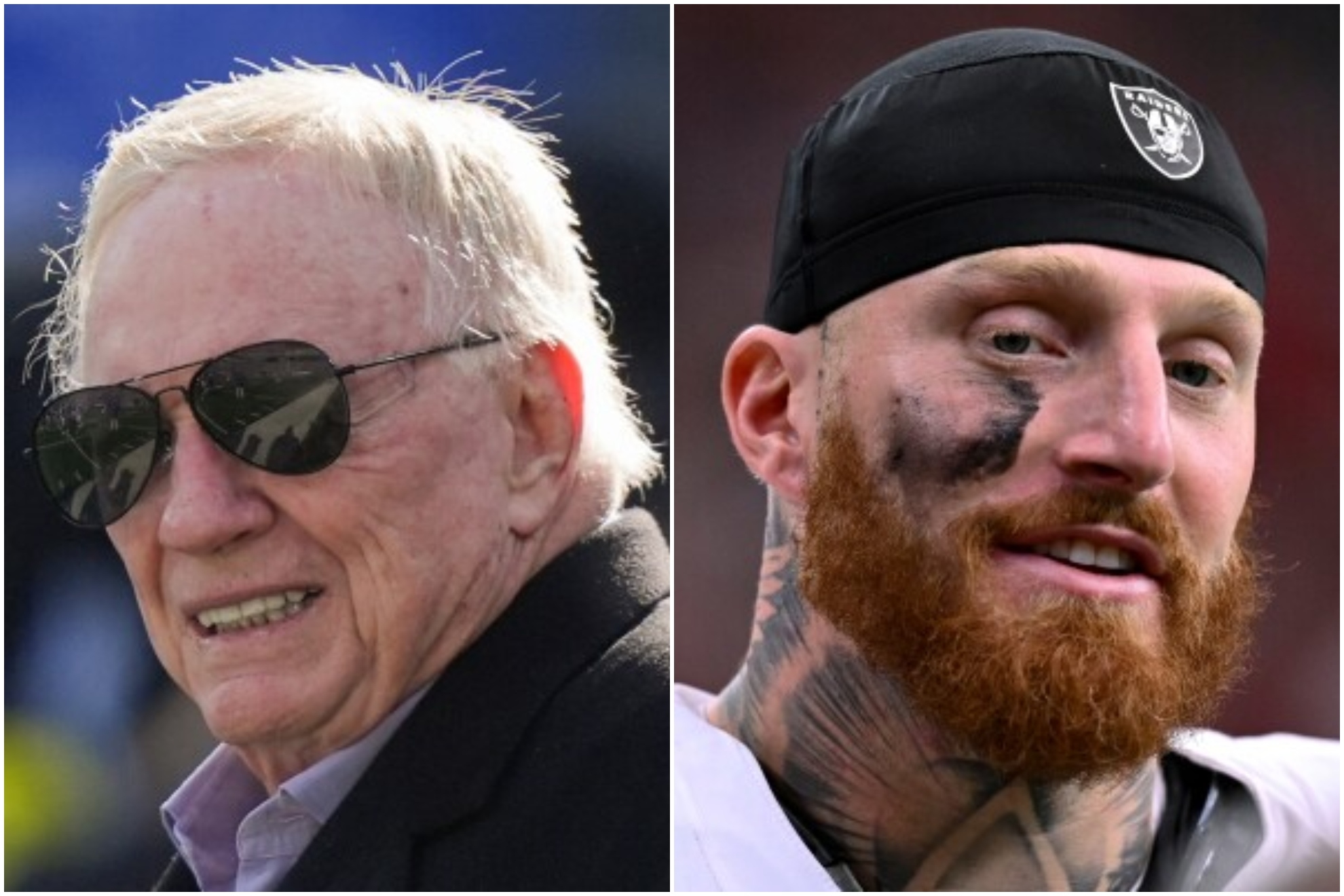 Jerry Jones and Maxx Crosby