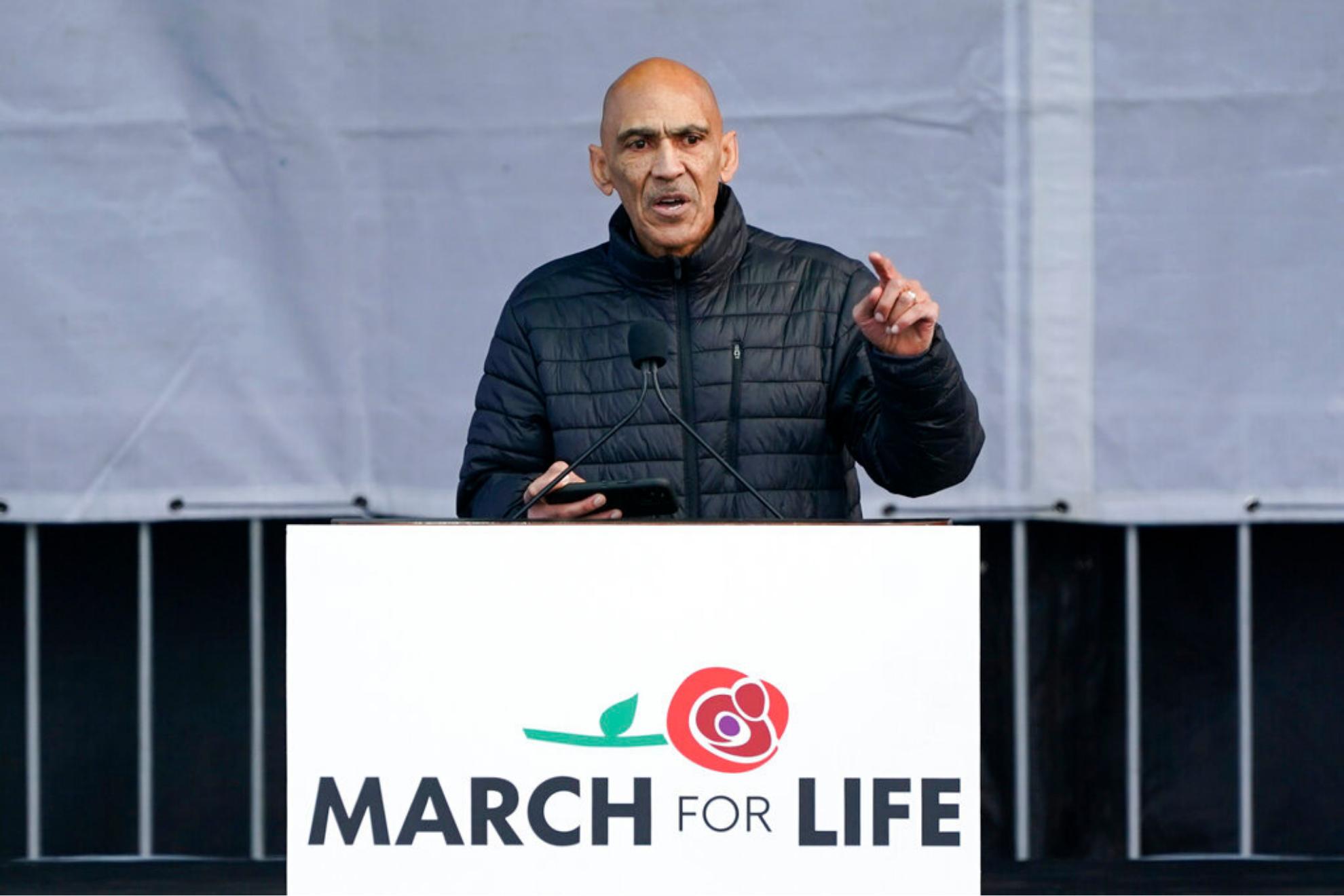 Former NFL football coach Tony Dungy