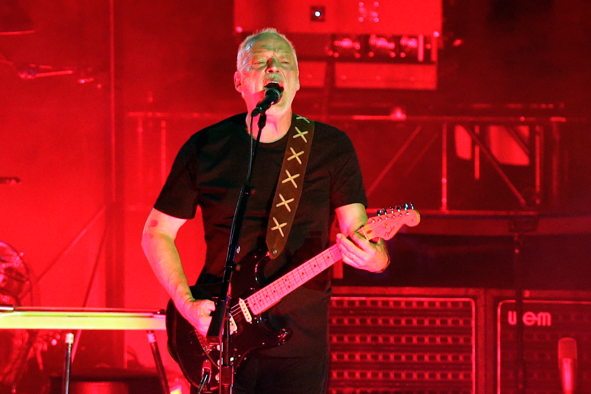 The instrument of Pink Floyd guitarist David Gilmour fetched $14.6 million at auction