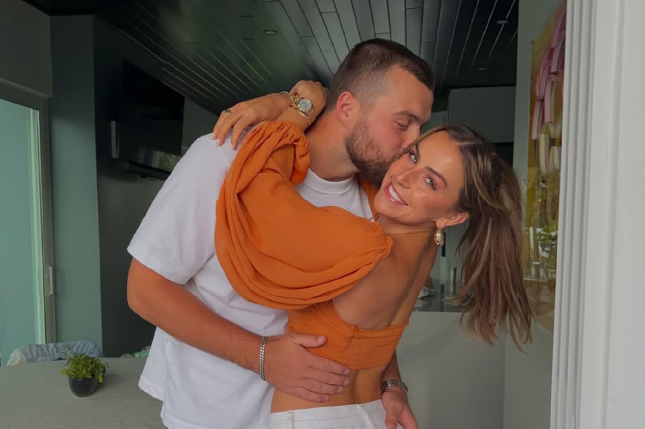 How did Haley Cavinder celebrate the first day