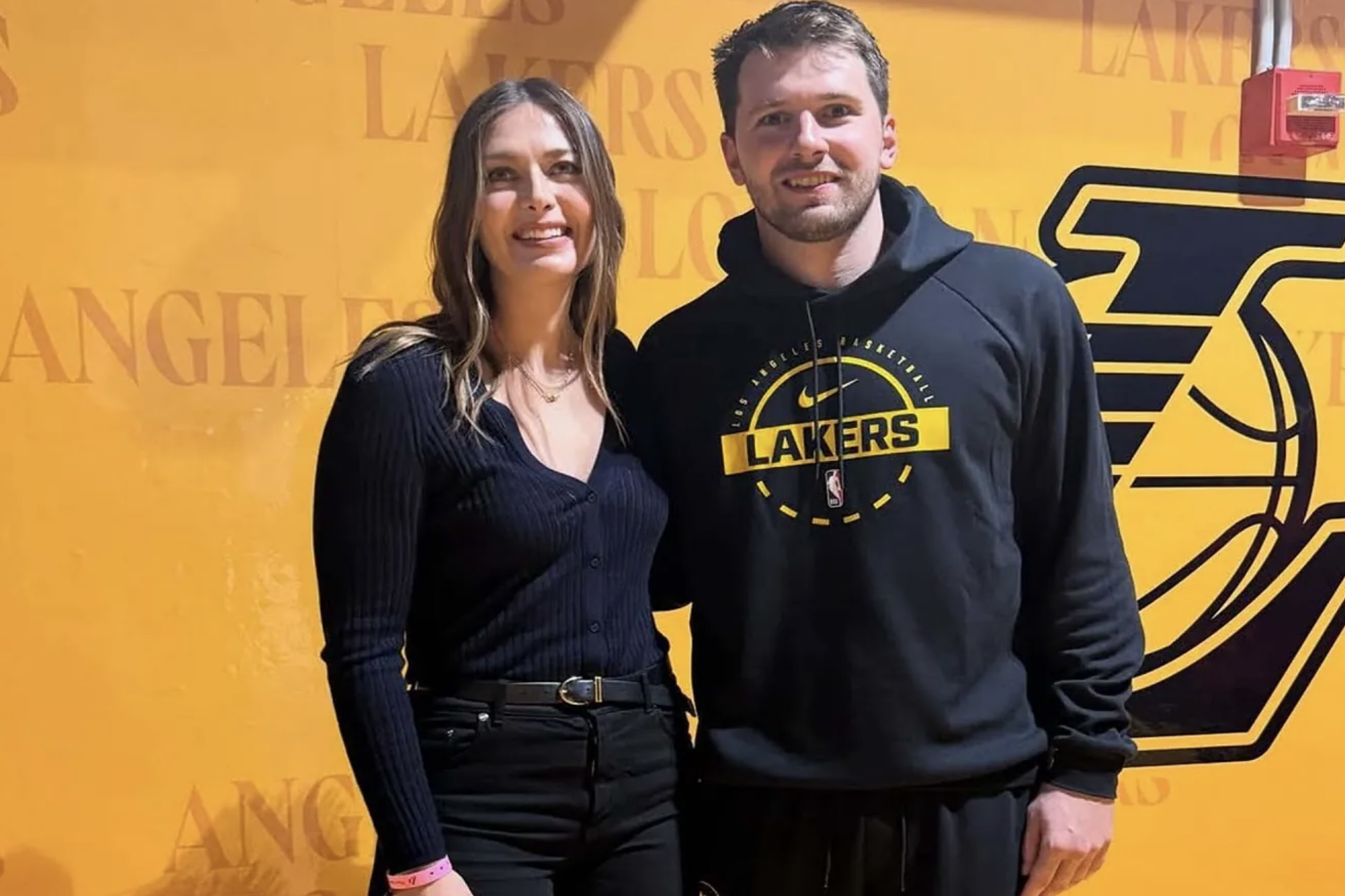 Maria Sharapova with Luka Doncic