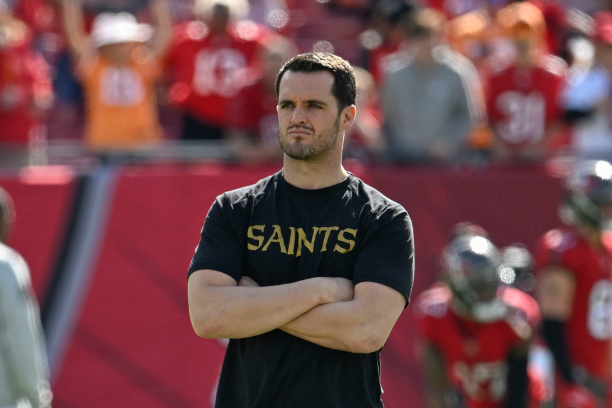 Inactive New Orleans Saints quarterback Derek Ca