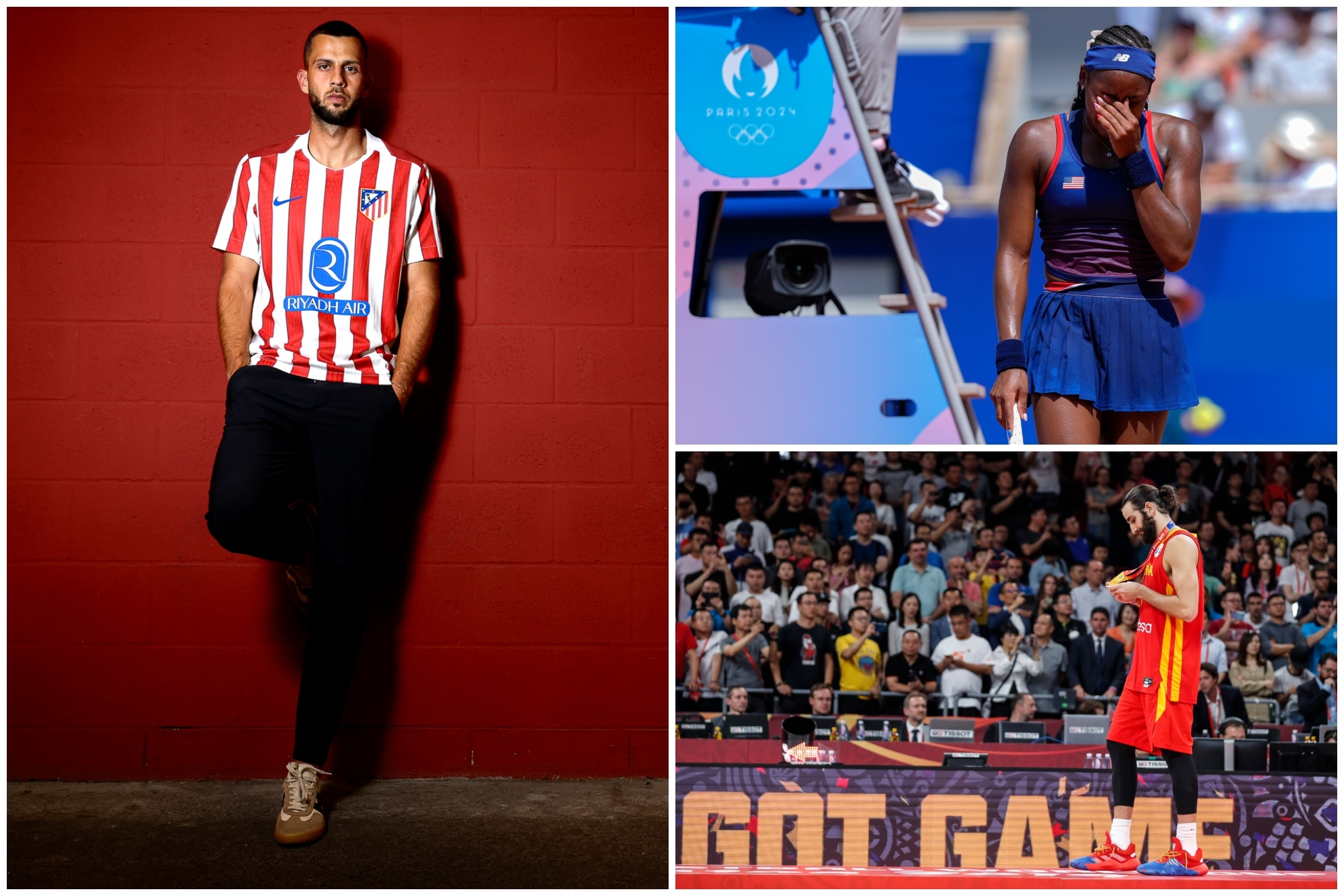 David Hancko, Coco Gauff y Ricky Rubio.