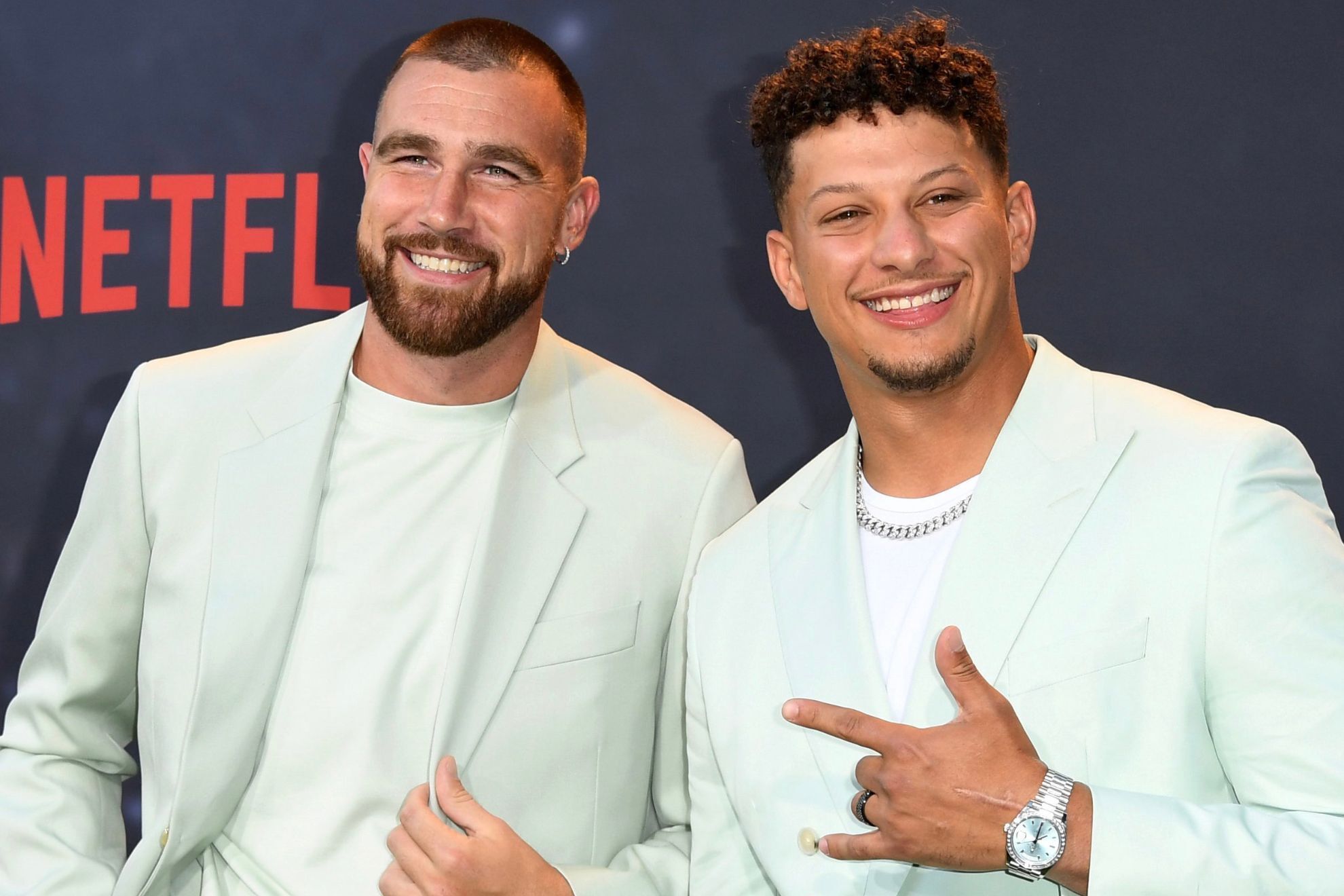 Travis Kelce and Patrick Mahomes celebrate perfect shots at The Masters in a moment that says it all