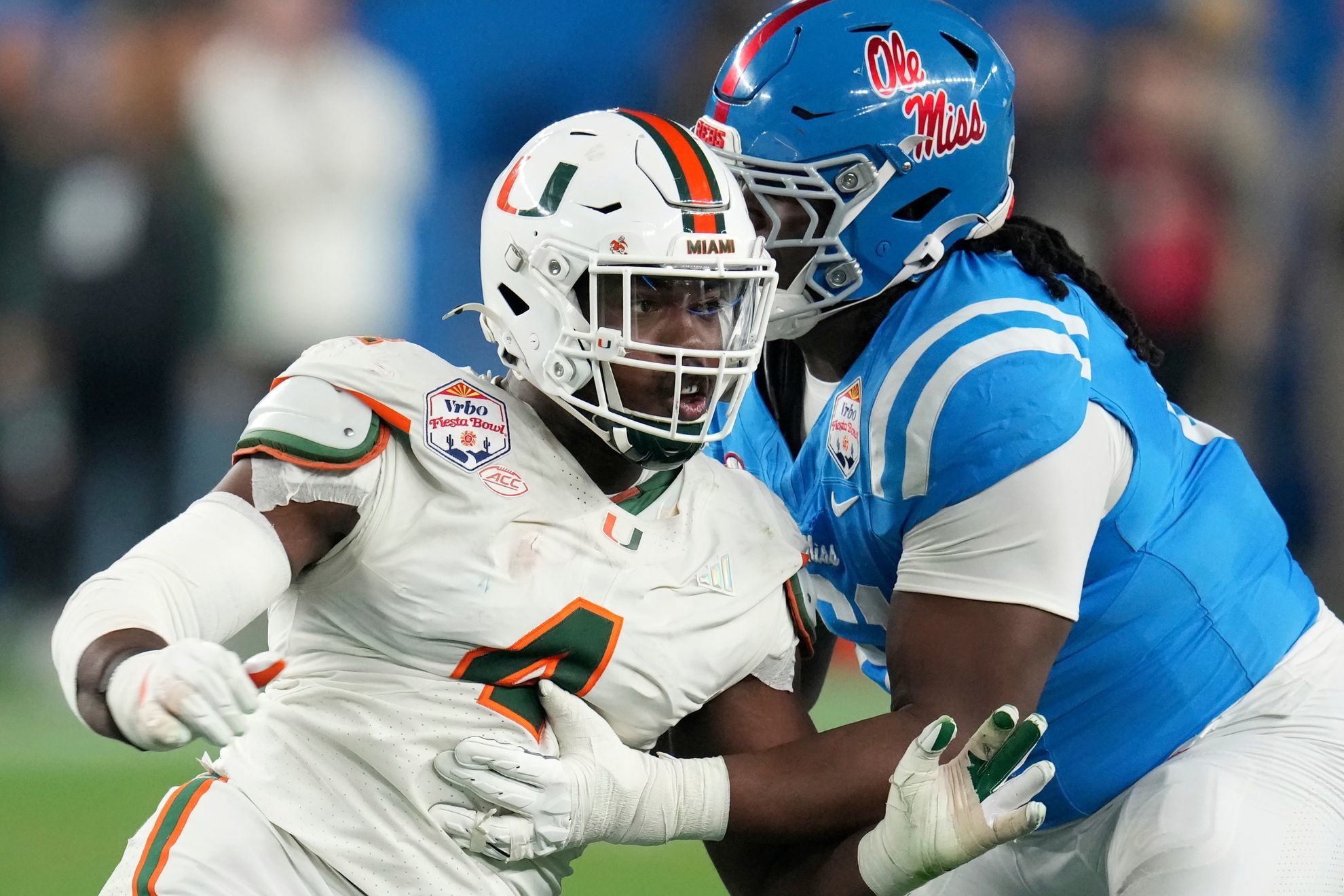 Miami defensive lineman Rueben Bain Jr.