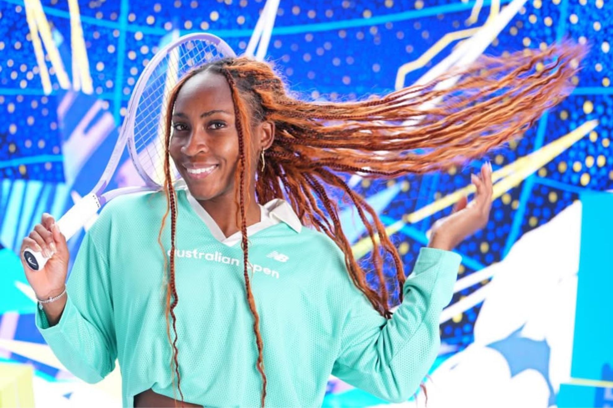 Coco Gauff shares a relaxed moment in Florida