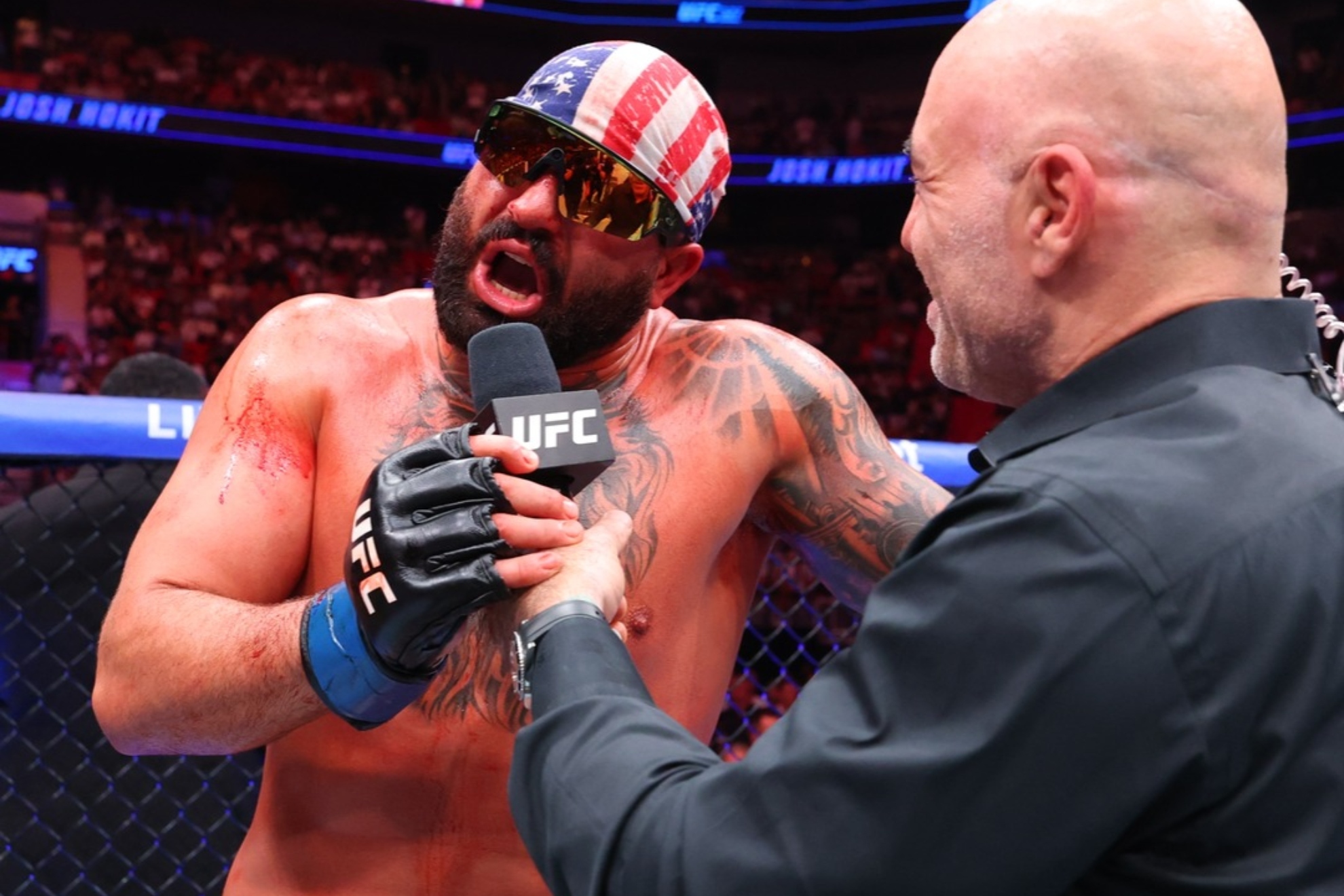 Josh Hokit, tras ganar a Curtis Blaydes en el UFC 327.